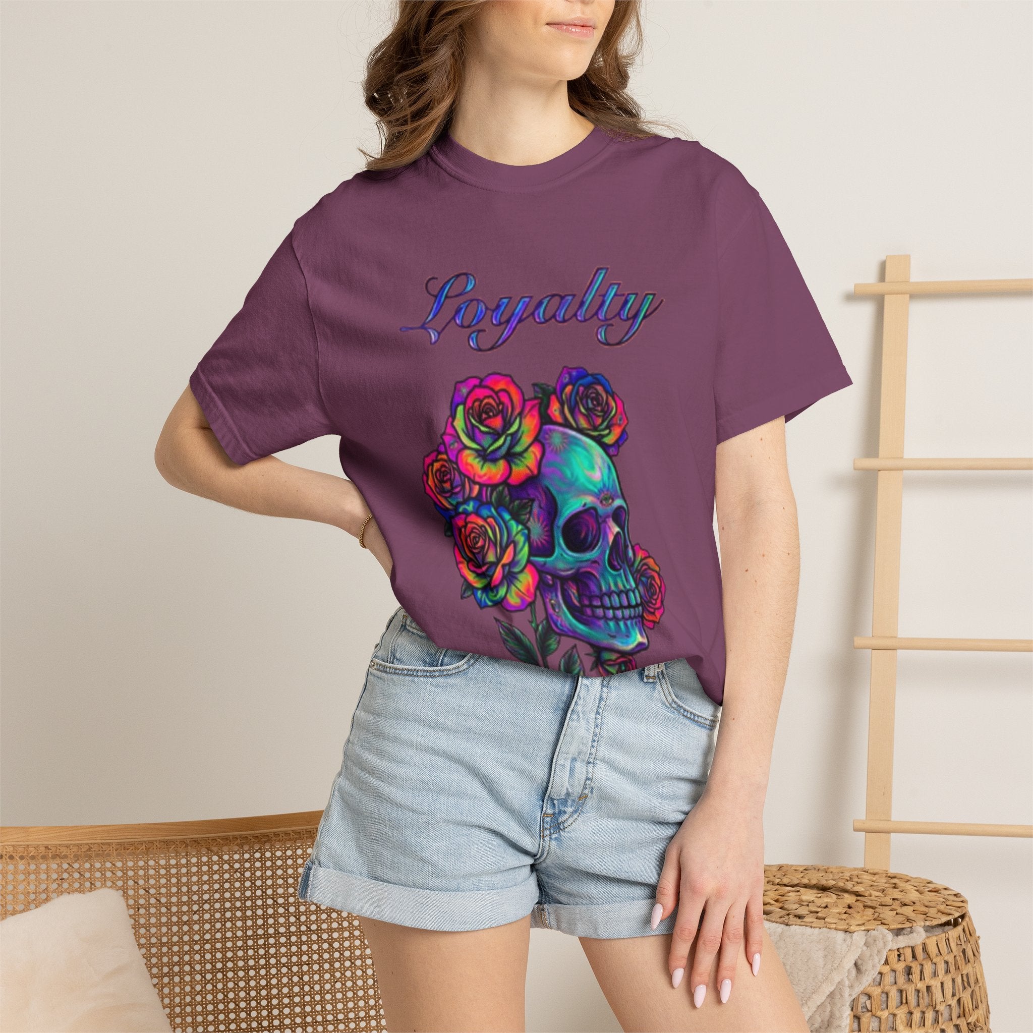 Loyalty Skull T-Shirt — Back Dagger Graphic