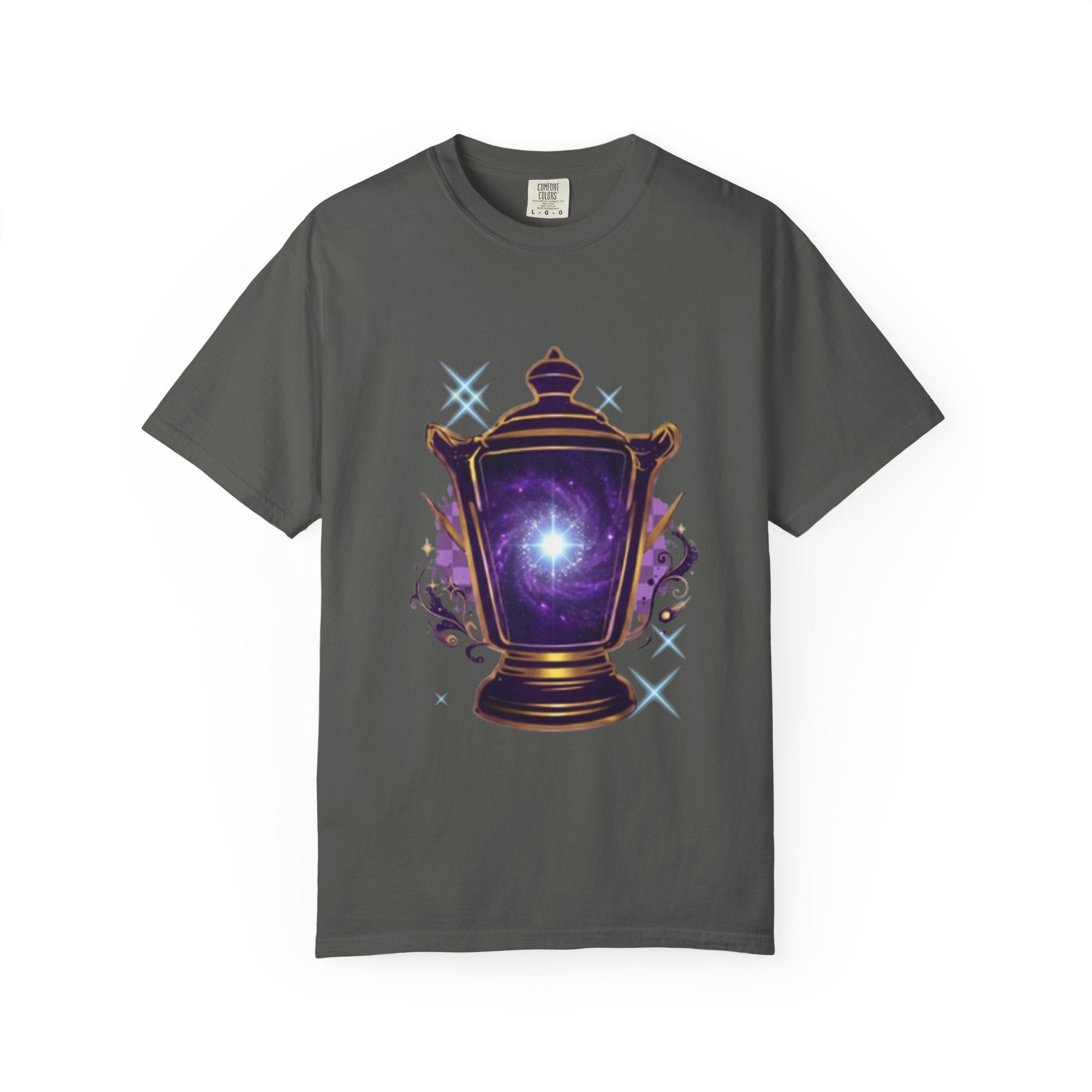 Mystic Lantern & Loyalty Skull Tee | Heavyweight Garment-Dyed Graphic T-Shirt