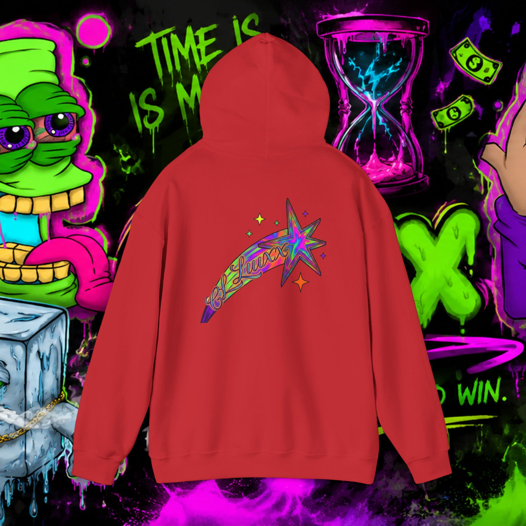 Loyalty Skull Hoodie — CL LUXX Shooting Star Back Graphic