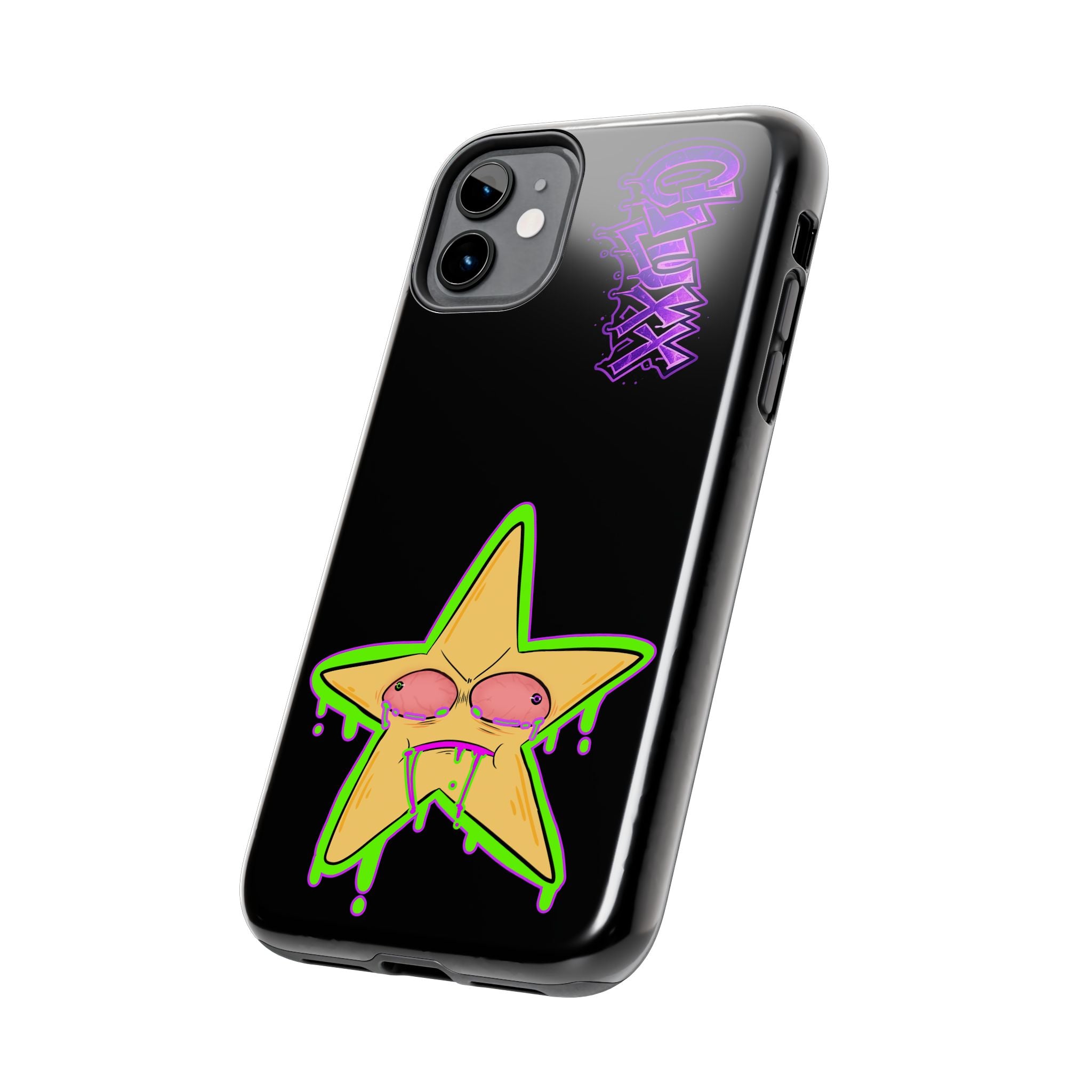 Benny The Star & CLUXX Phone Case,  Black Graphic Phone Case.