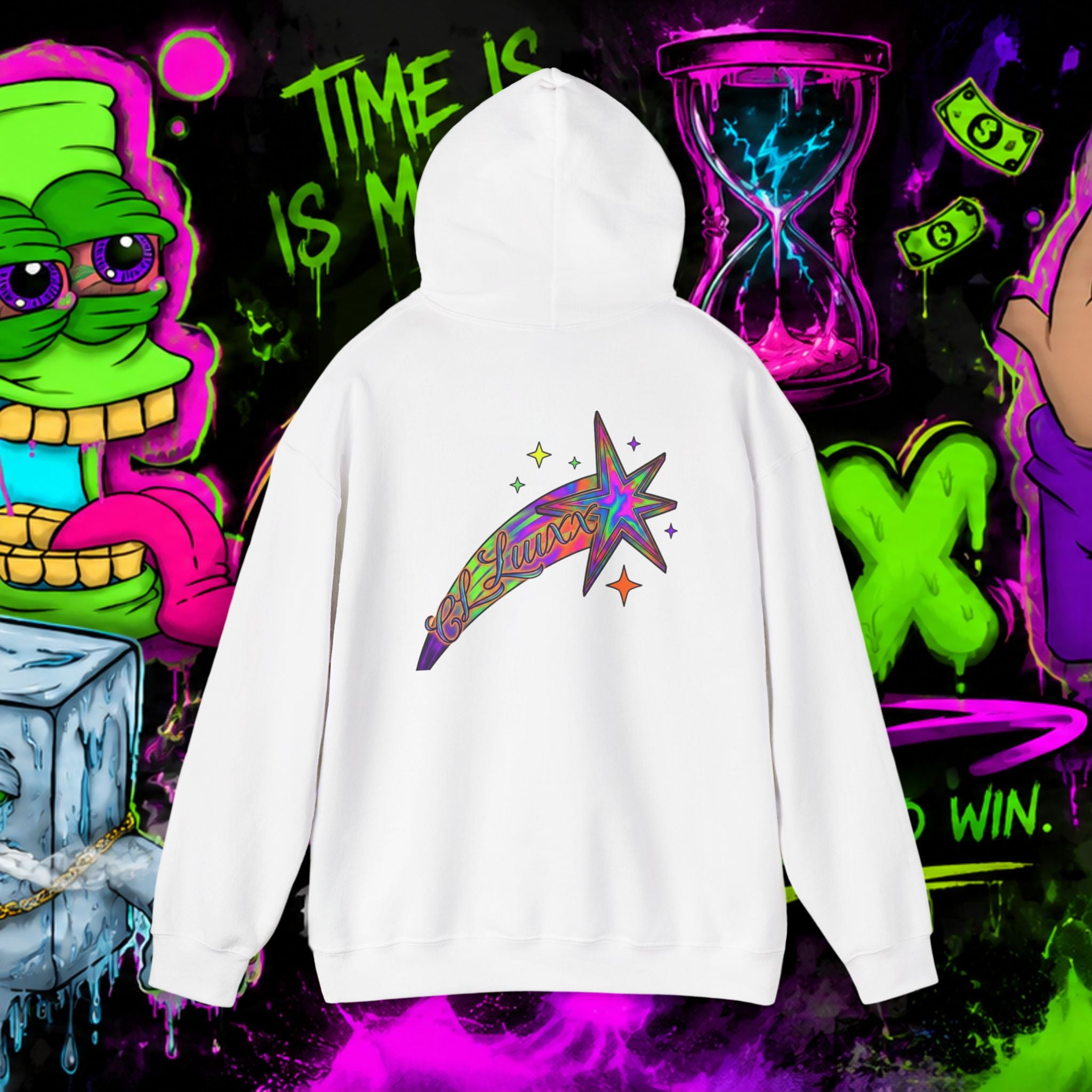 Loyalty Skull Hoodie — CL LUXX Shooting Star Back Graphic