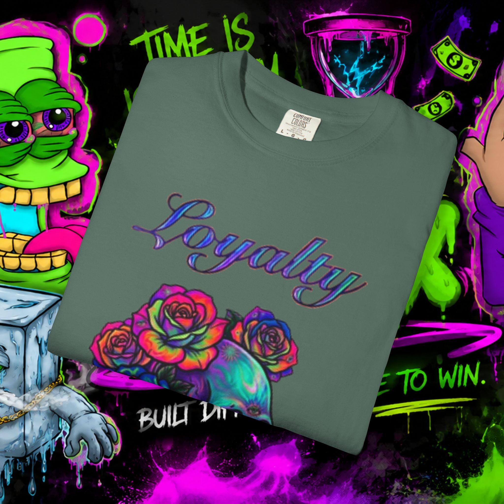 Loyalty Skull T-Shirt — Back Dagger Graphic