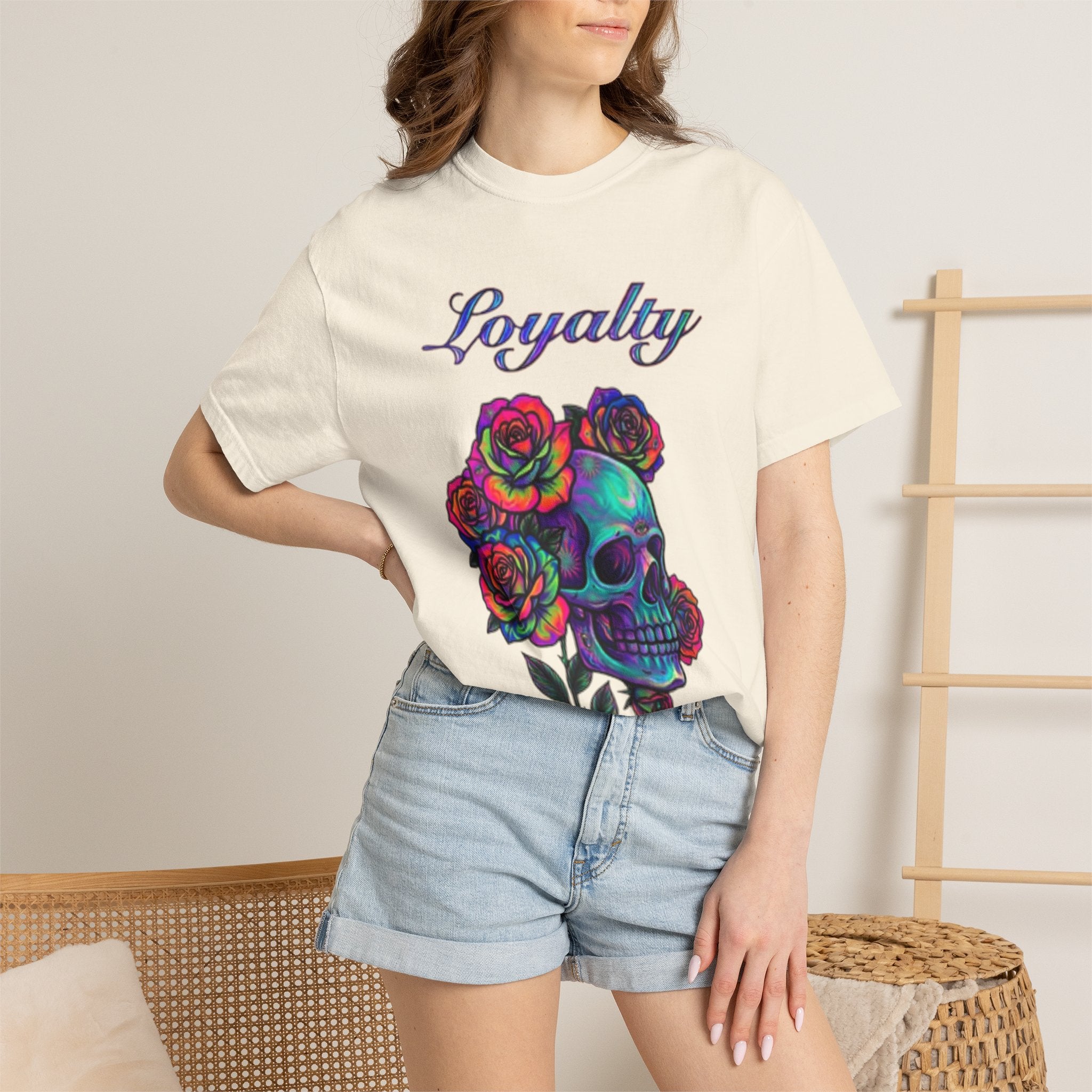 Loyalty Skull T-Shirt — Back Dagger Graphic