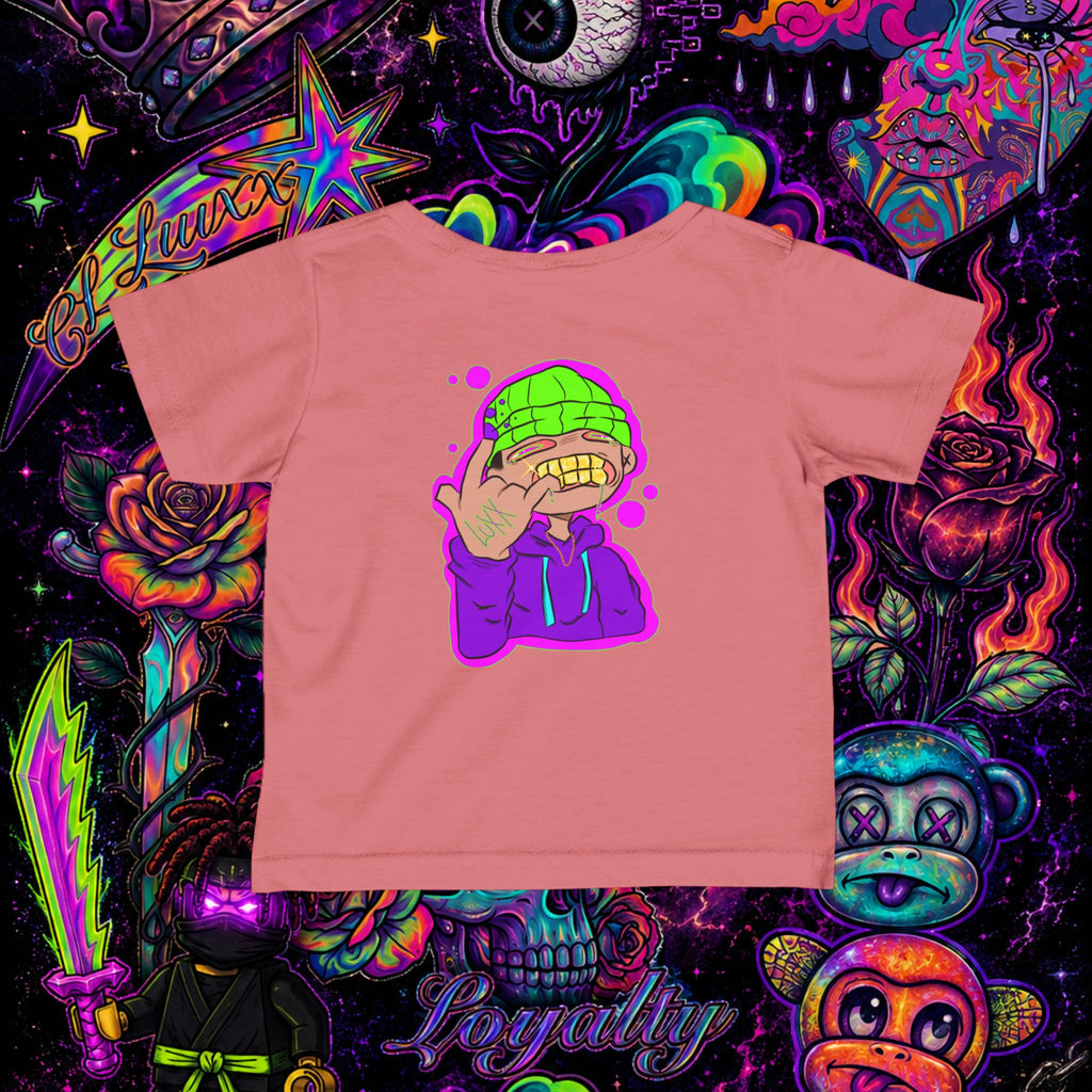 Neon Ninja Infant Tee | Cartoon Graphic Baby T-Shirt