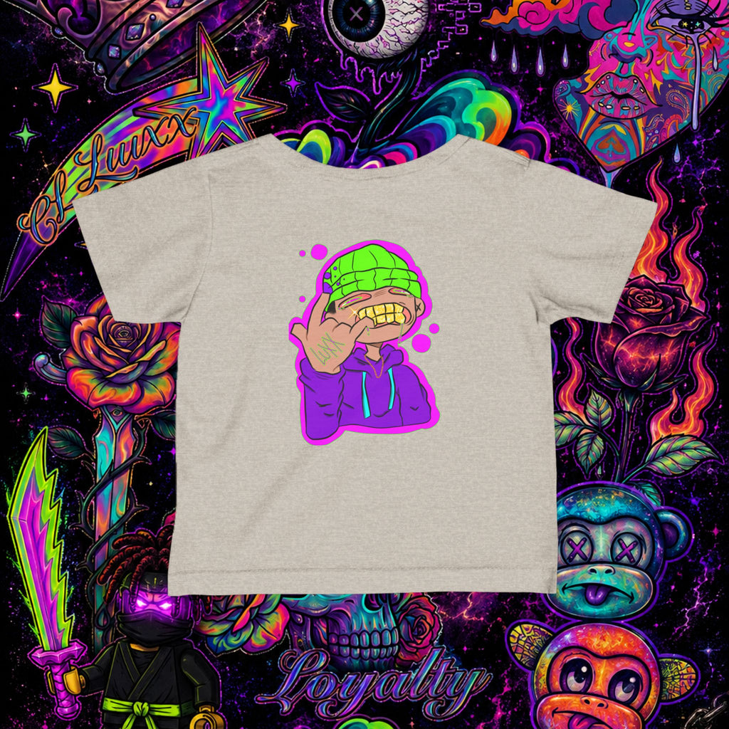 Neon Ninja Infant Tee | Cartoon Graphic Baby T-Shirt