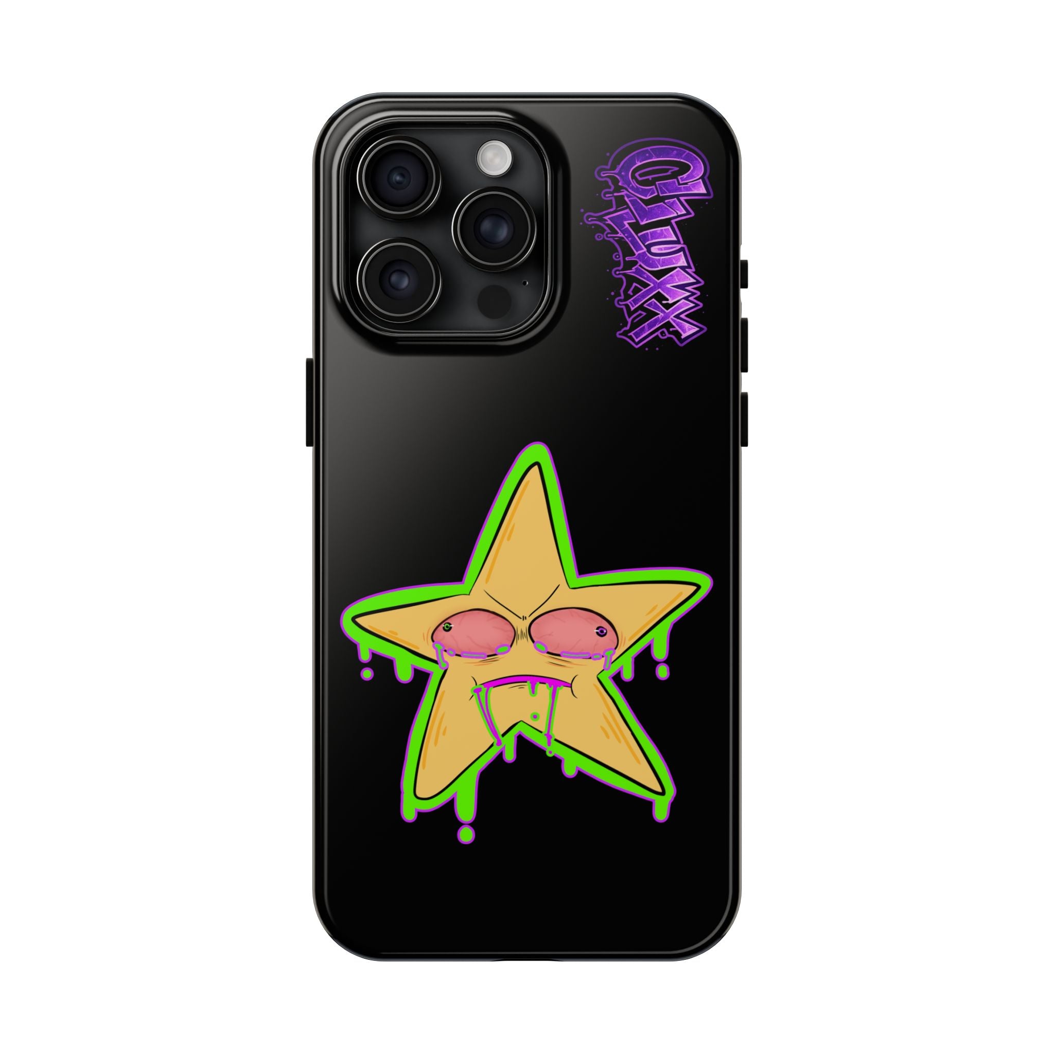 Benny The Star & CLUXX Phone Case,  Black Graphic Phone Case.