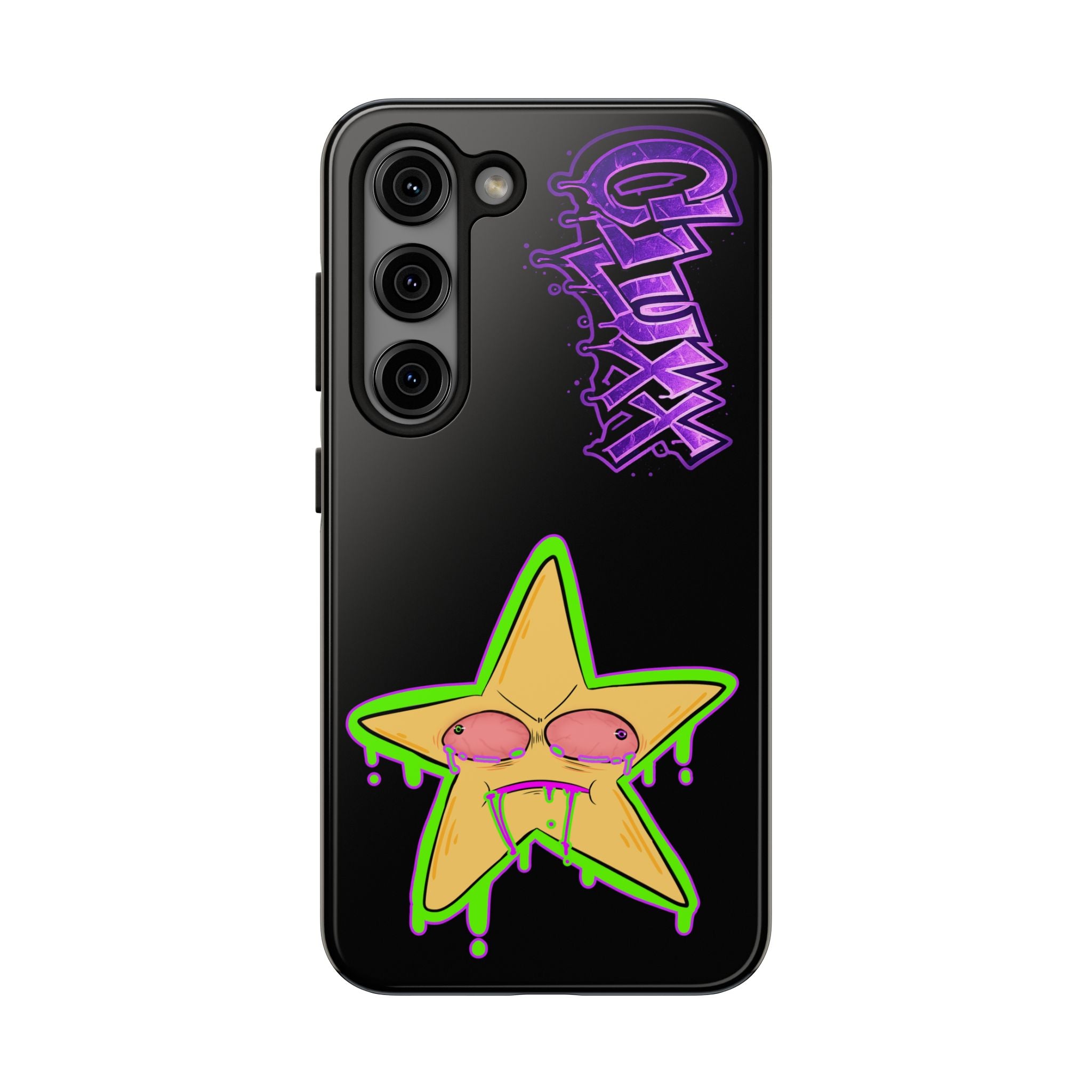 Benny The Star & CLUXX Phone Case,  Black Graphic Phone Case.