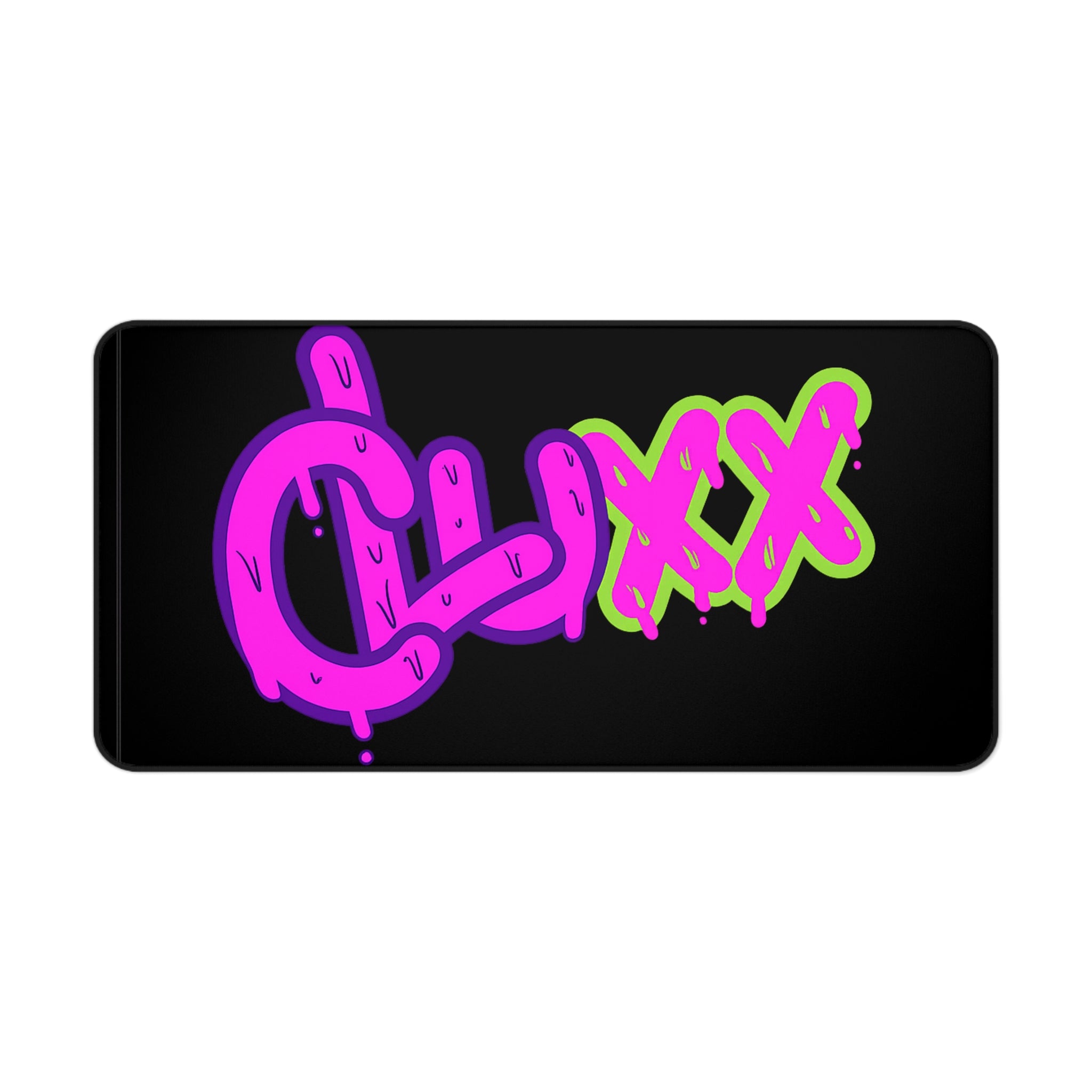 CLUXX Desk Mat | Neon Tag Edition