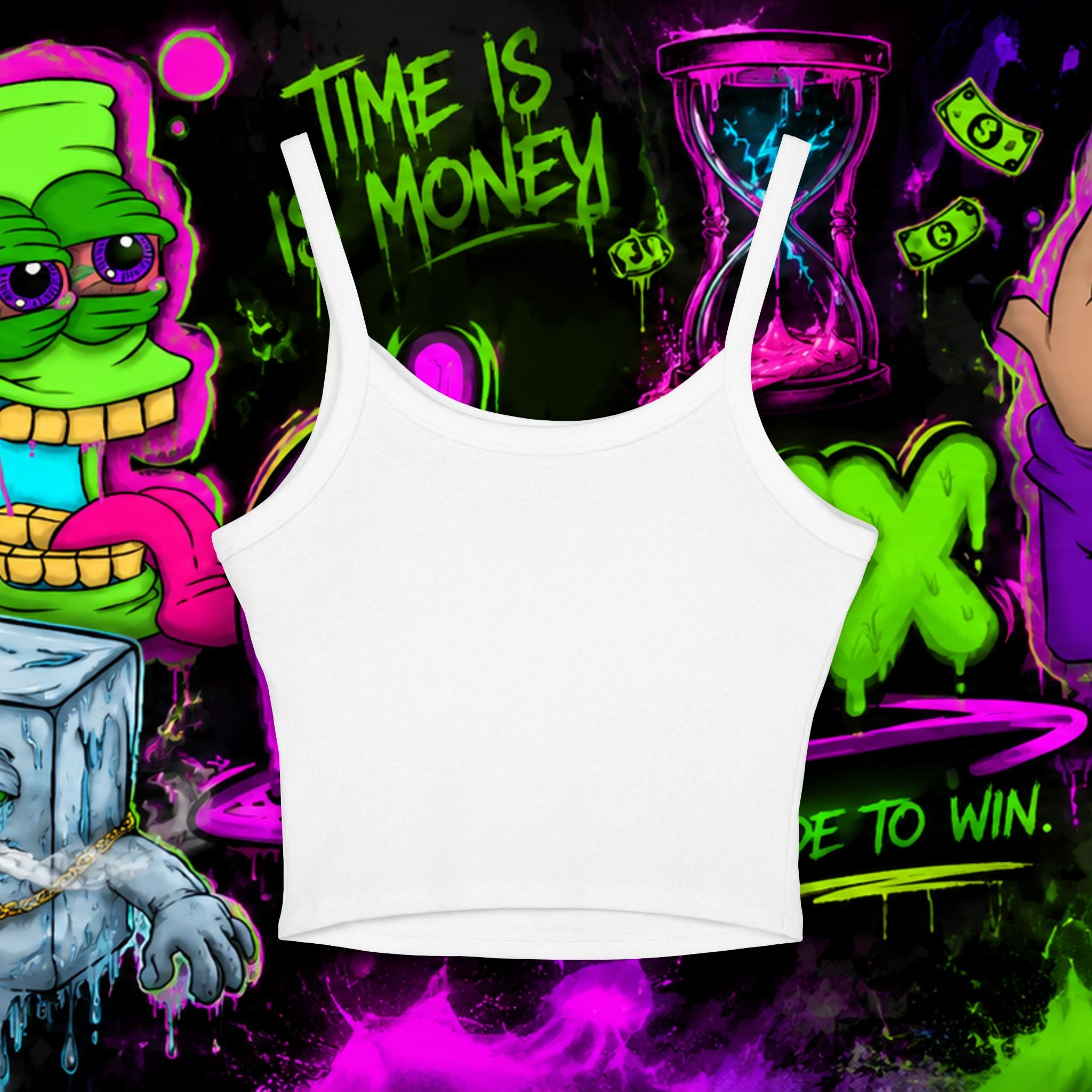Loyalty Skull Tank Top — Women's Spaghetti Strap Crop