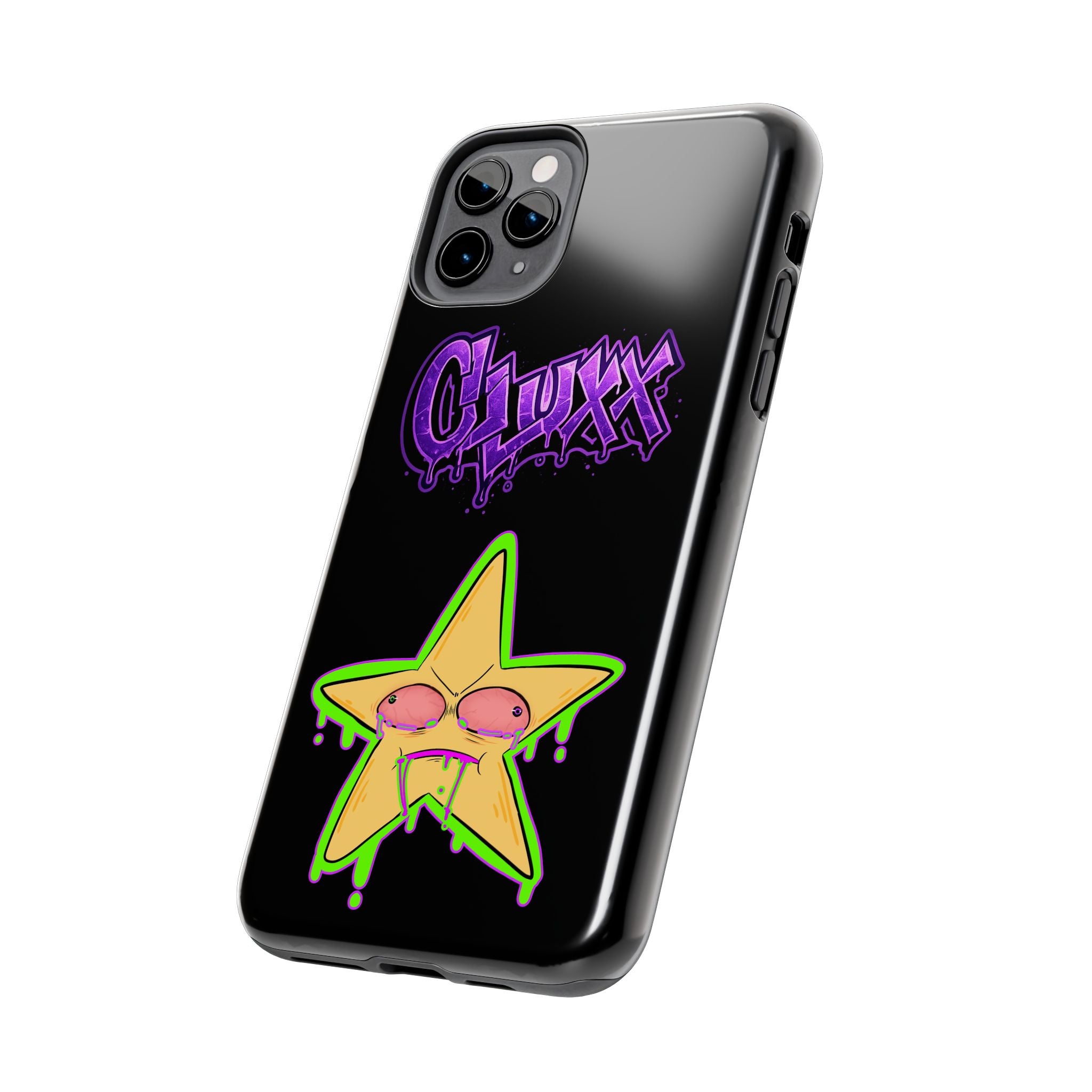 Benny The Star & CLUXX Phone Case,  Black Graphic Phone Case.