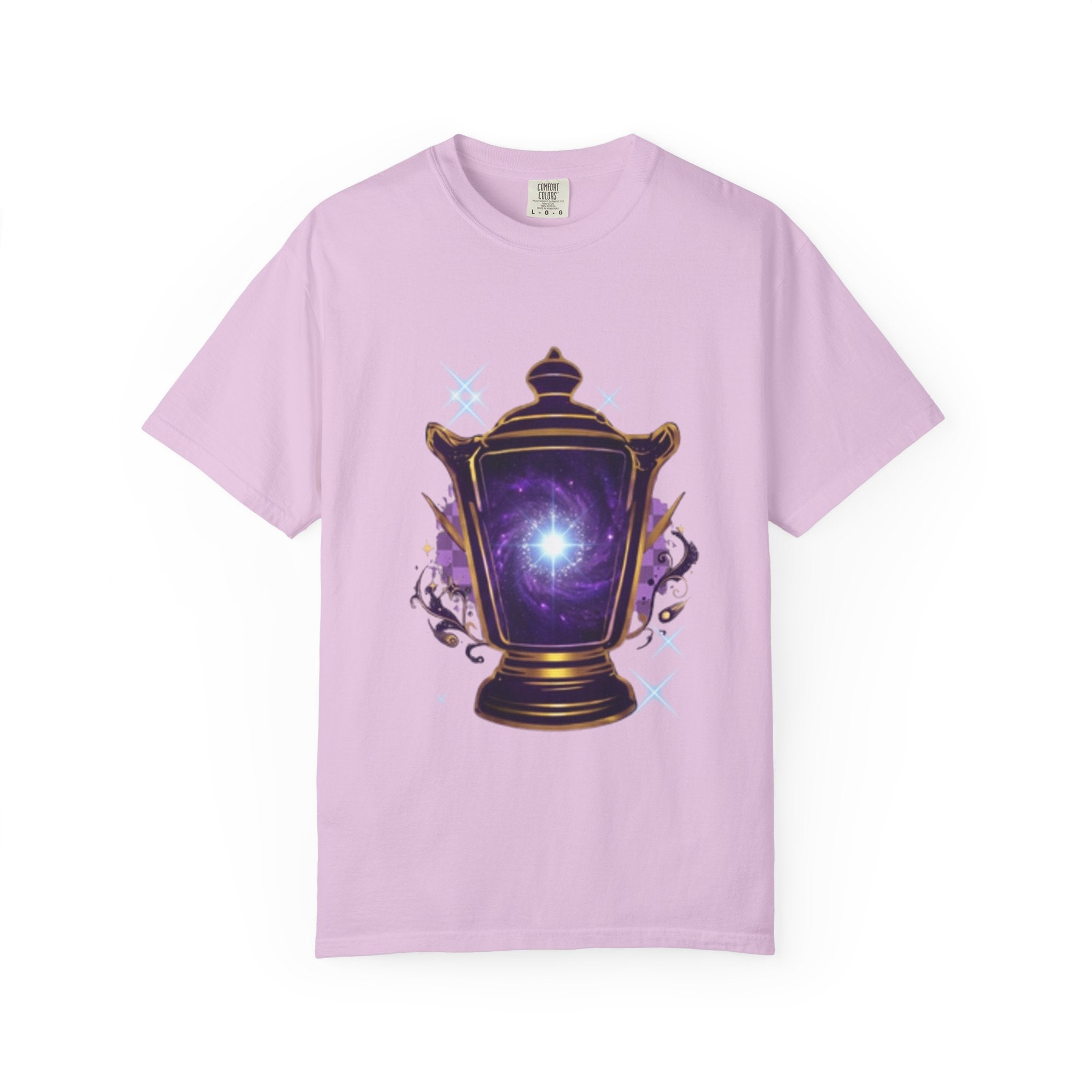 Mystic Lantern & Loyalty Skull Tee | Heavyweight Garment-Dyed Graphic T-Shirt