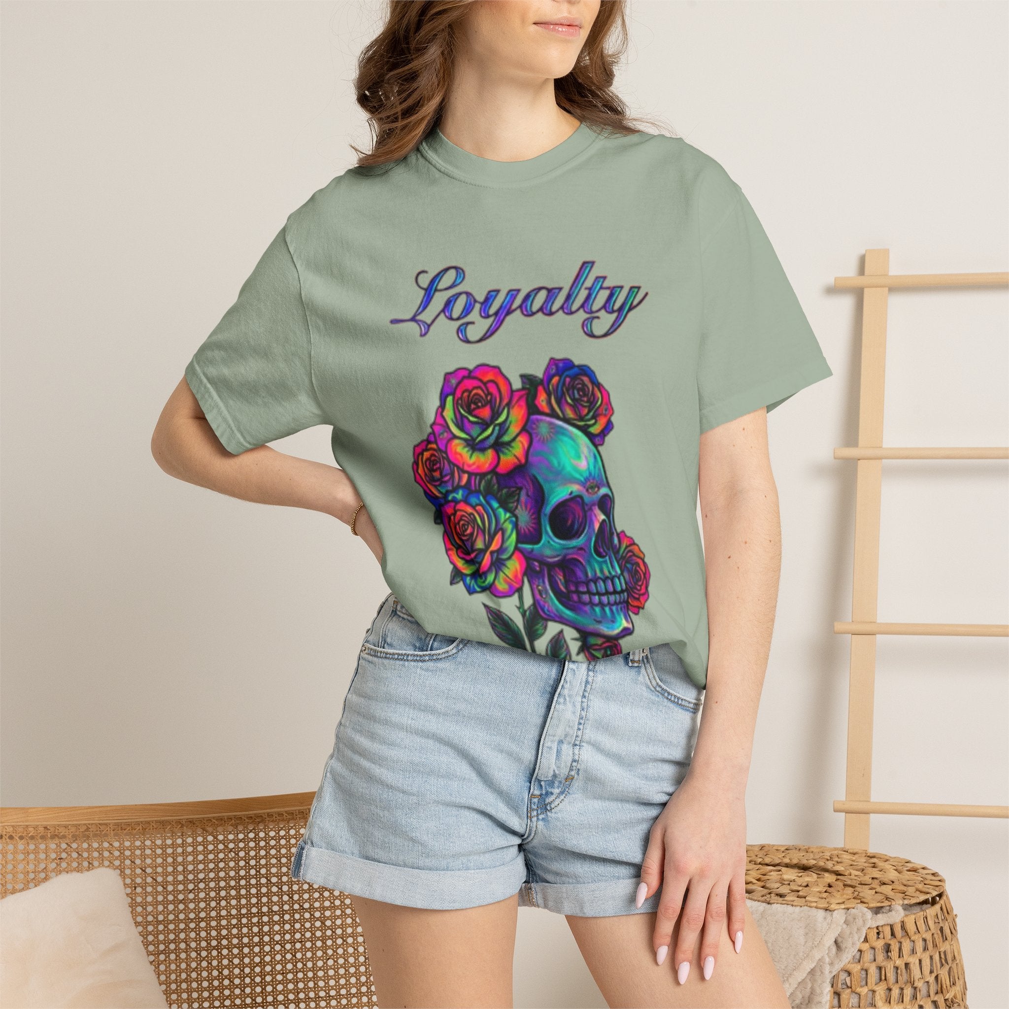 Loyalty Skull T-Shirt — Back Dagger Graphic