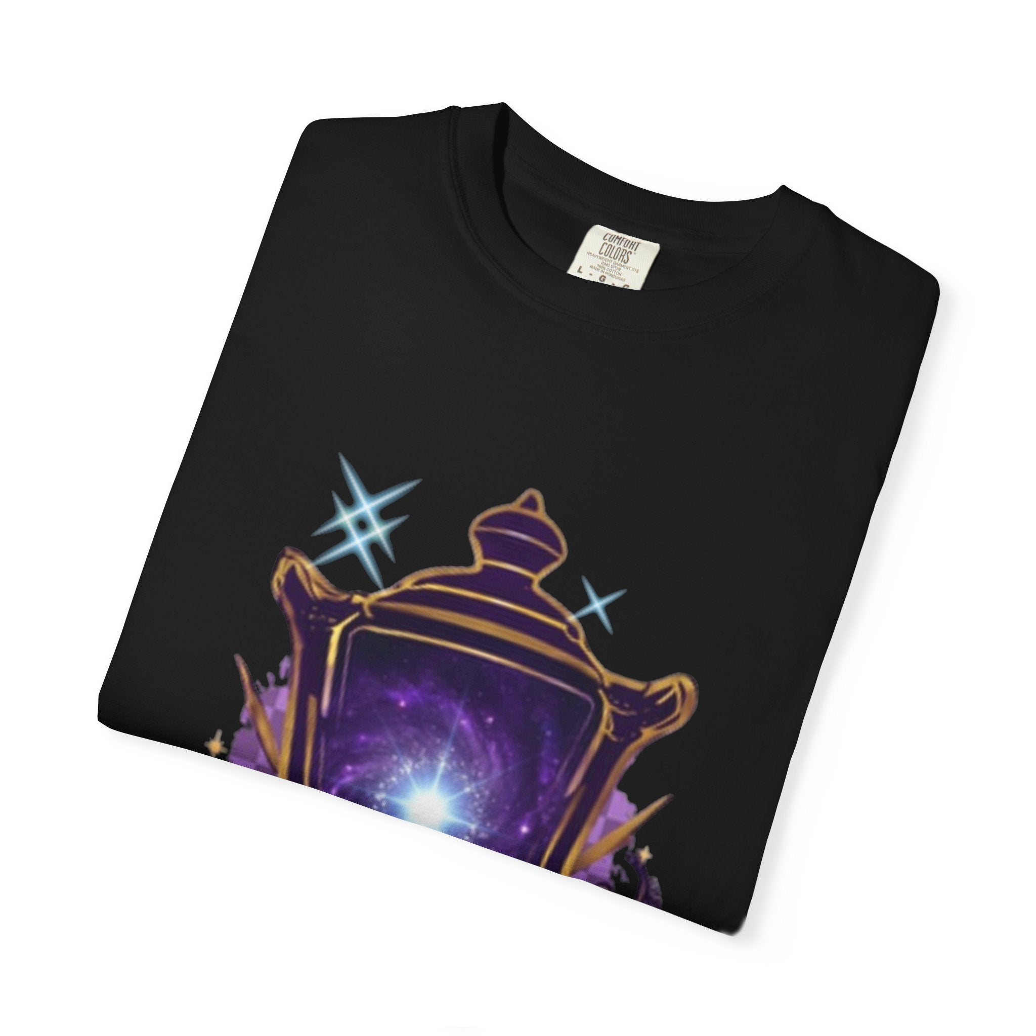Mystic Lantern & Loyalty Skull Tee | Heavyweight Garment-Dyed Graphic T-Shirt
