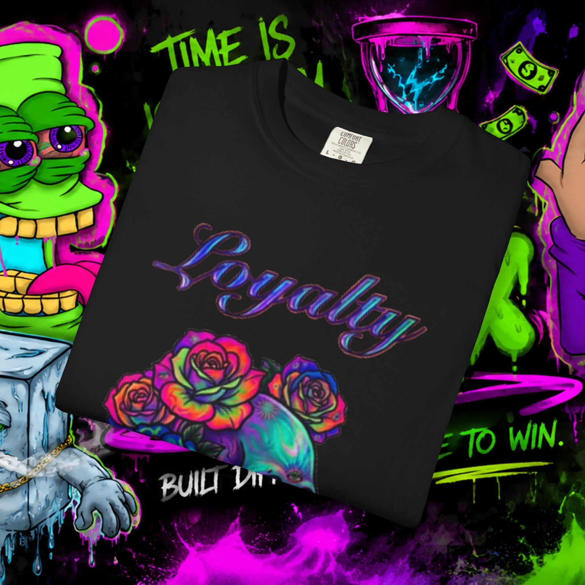 Loyalty Skull T-Shirt — Back Dagger Graphic