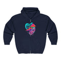 Split Heart Zip Hoodie – CL LUXX Graphic Streetwear