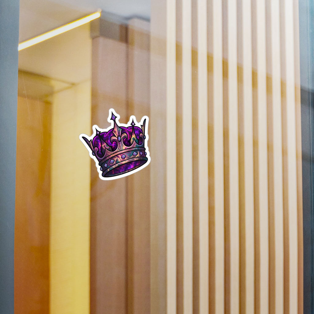 Galaxy Crown Kiss-Cut Vinyl Sticker