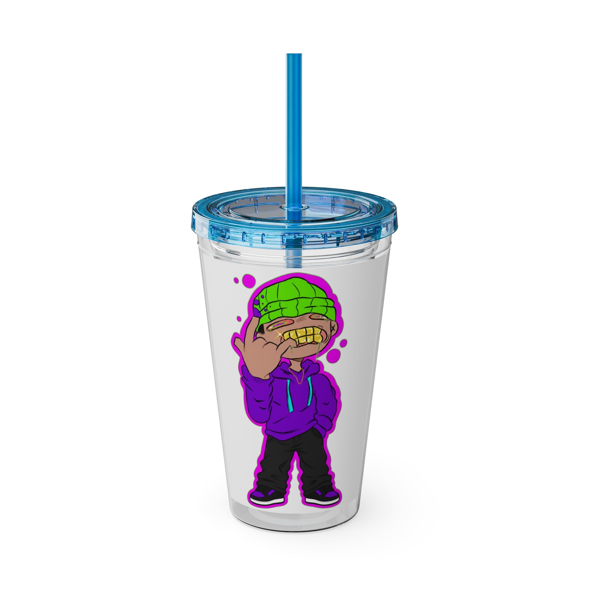 Sunsplash Tumbler with Straw, 16oz
