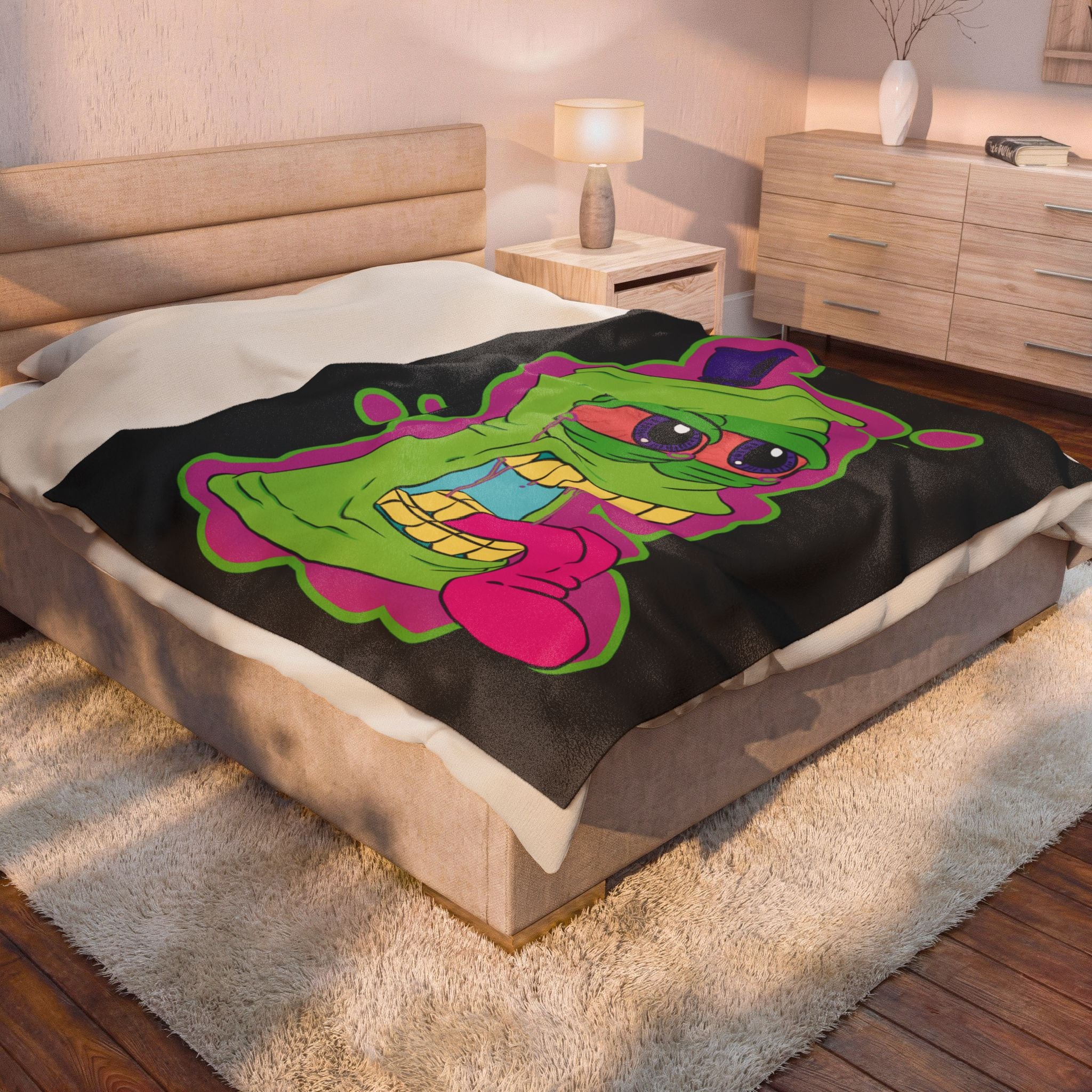 Splat Velveteen Blanket | Living Canvas Throw