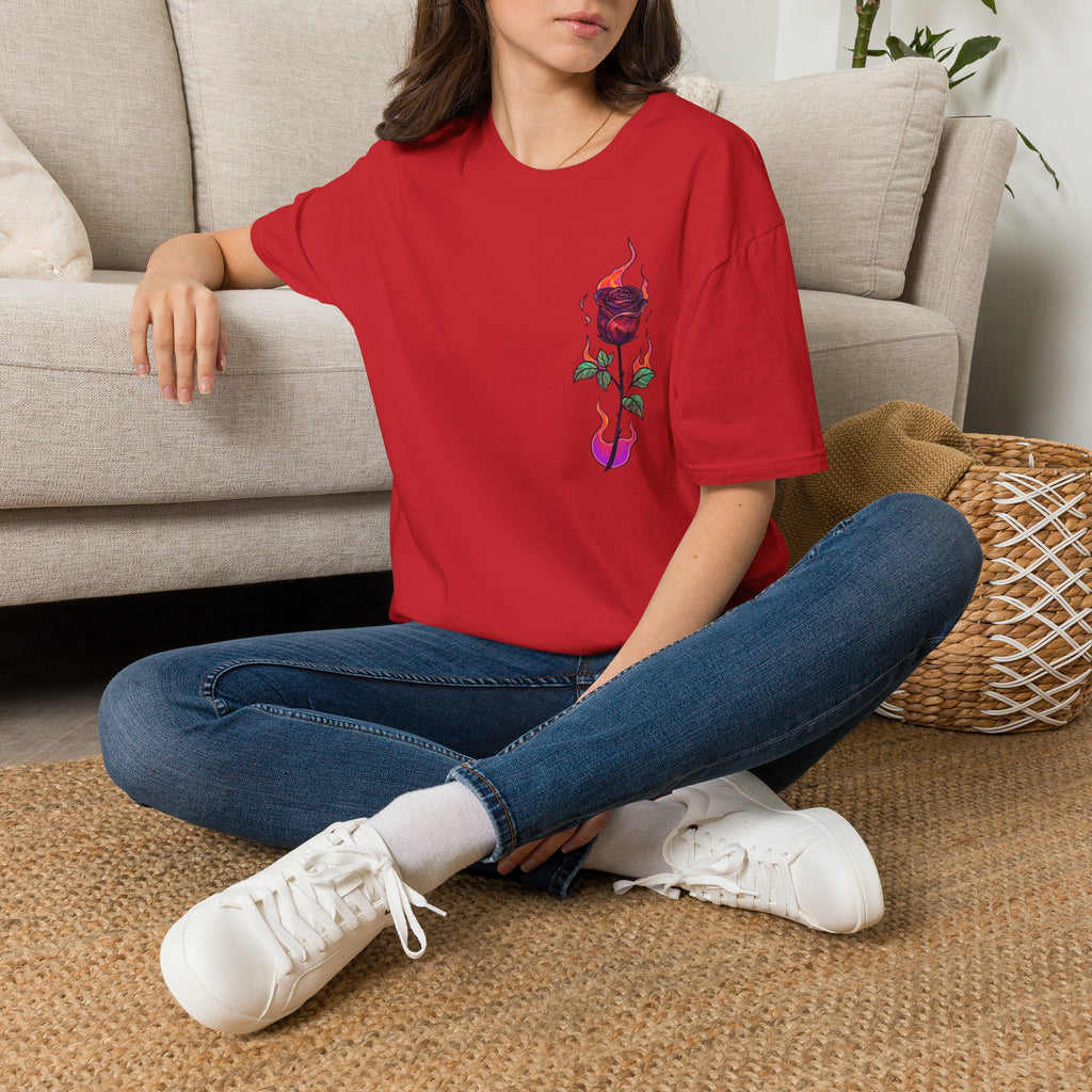 No Evil Graphic Tee – Burning Rose Streetwear T-Shirt