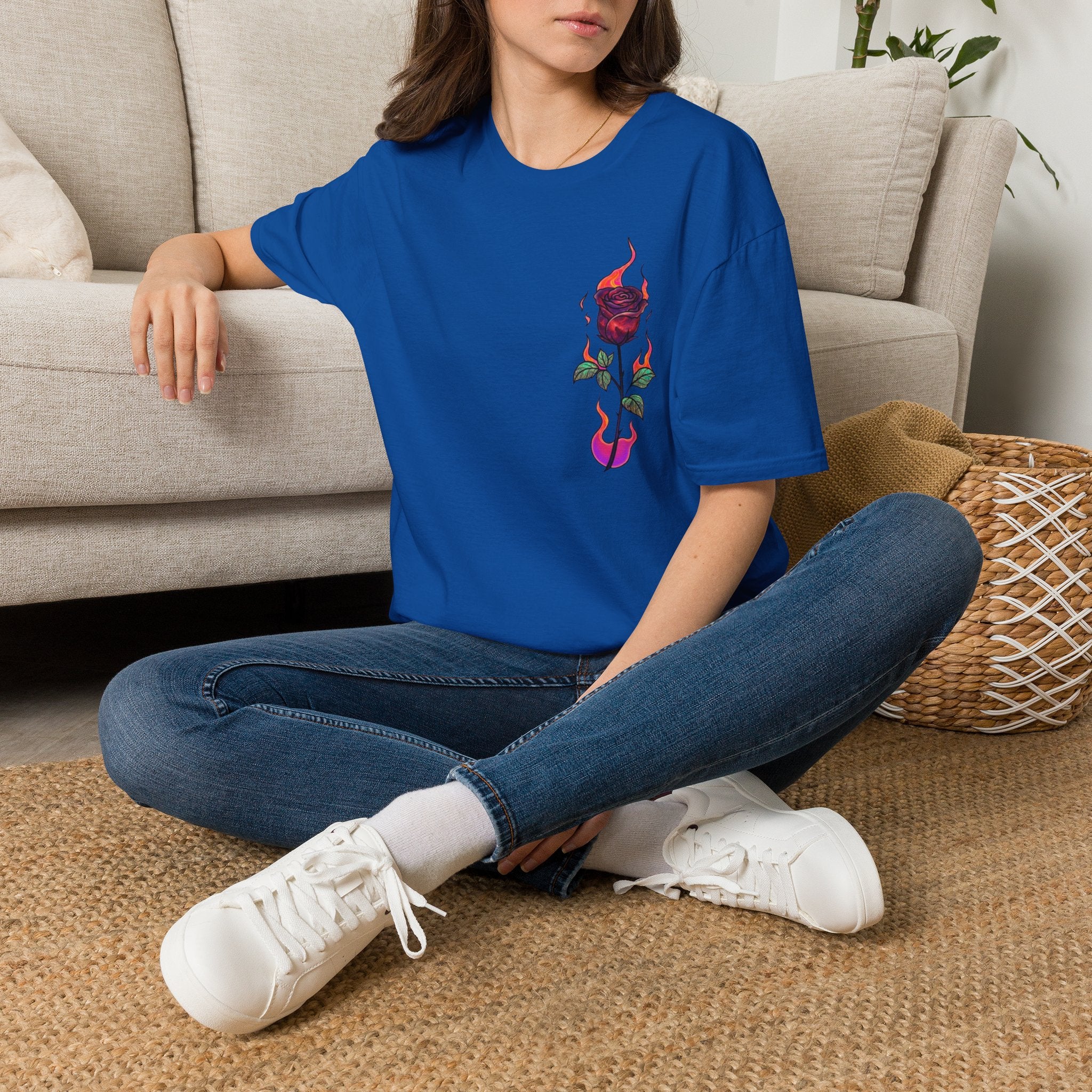 No Evil Graphic Tee – Burning Rose Streetwear T-Shirt
