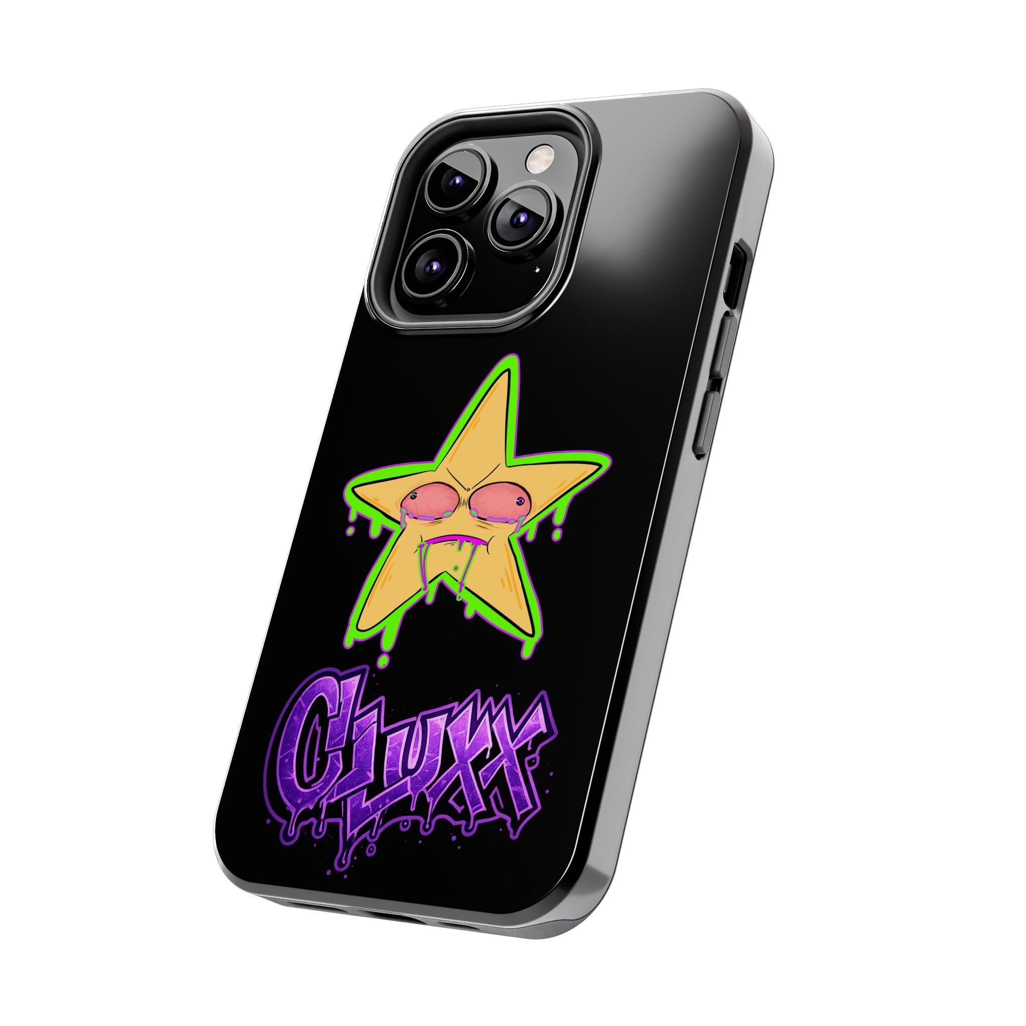 Benny The Star & CLUXX Phone Case,  Black Graphic Phone Case.