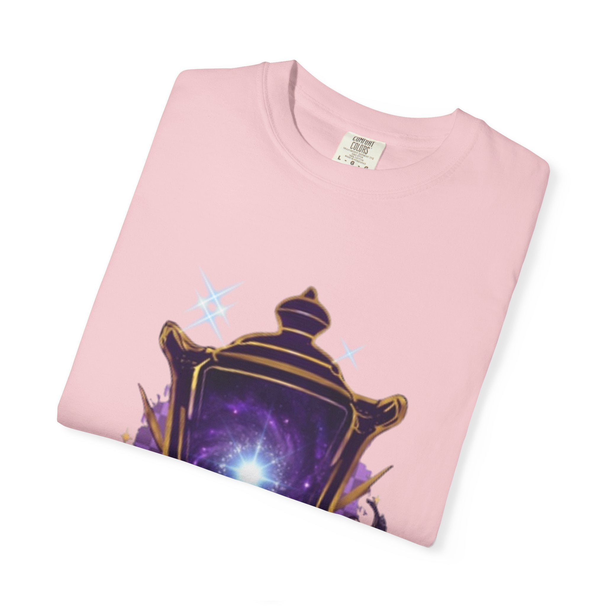 Mystic Lantern & Loyalty Skull Tee | Heavyweight Garment-Dyed Graphic T-Shirt