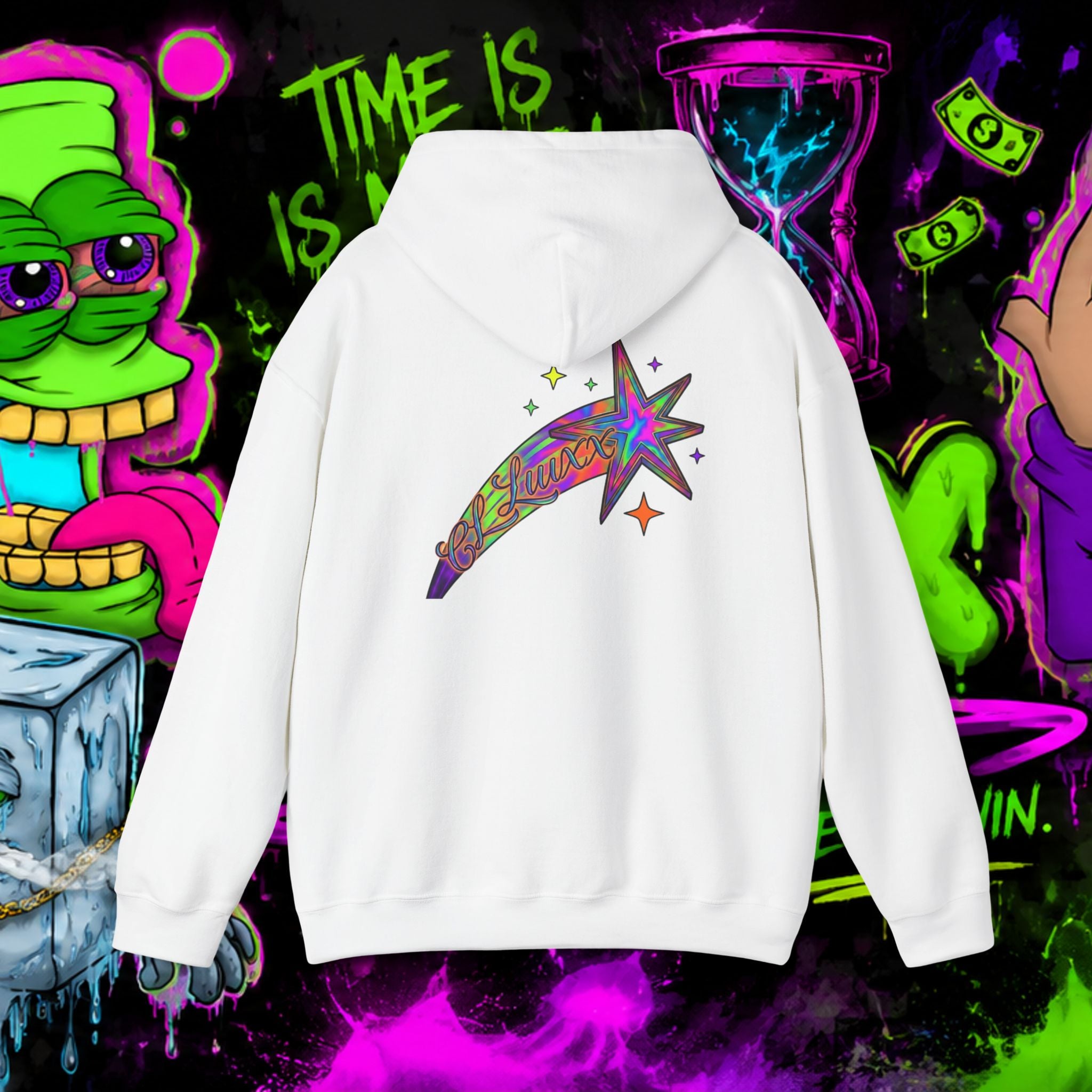 Loyalty Skull Hoodie — CL LUXX Shooting Star Back Graphic