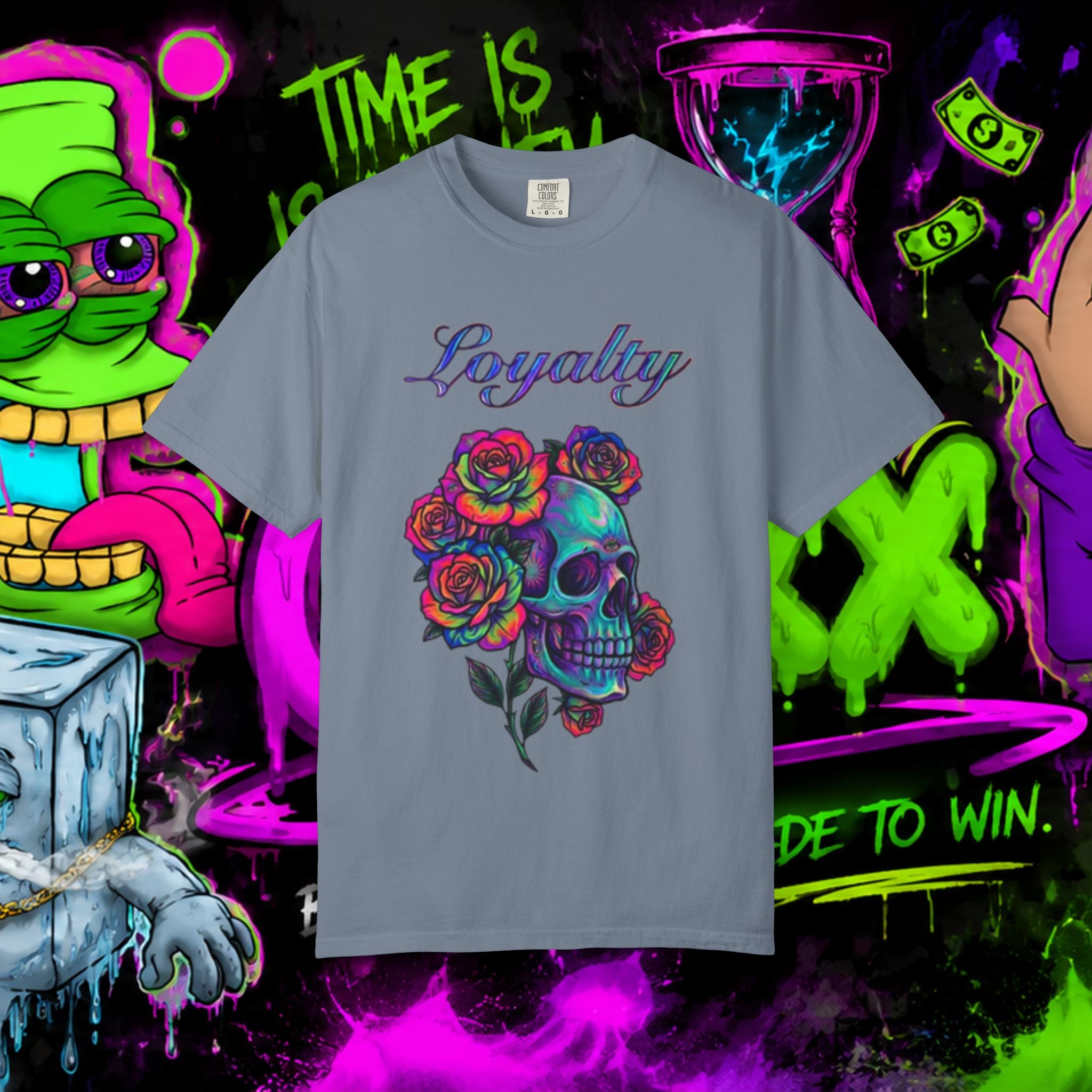 Loyalty Skull T-Shirt — Back Dagger Graphic