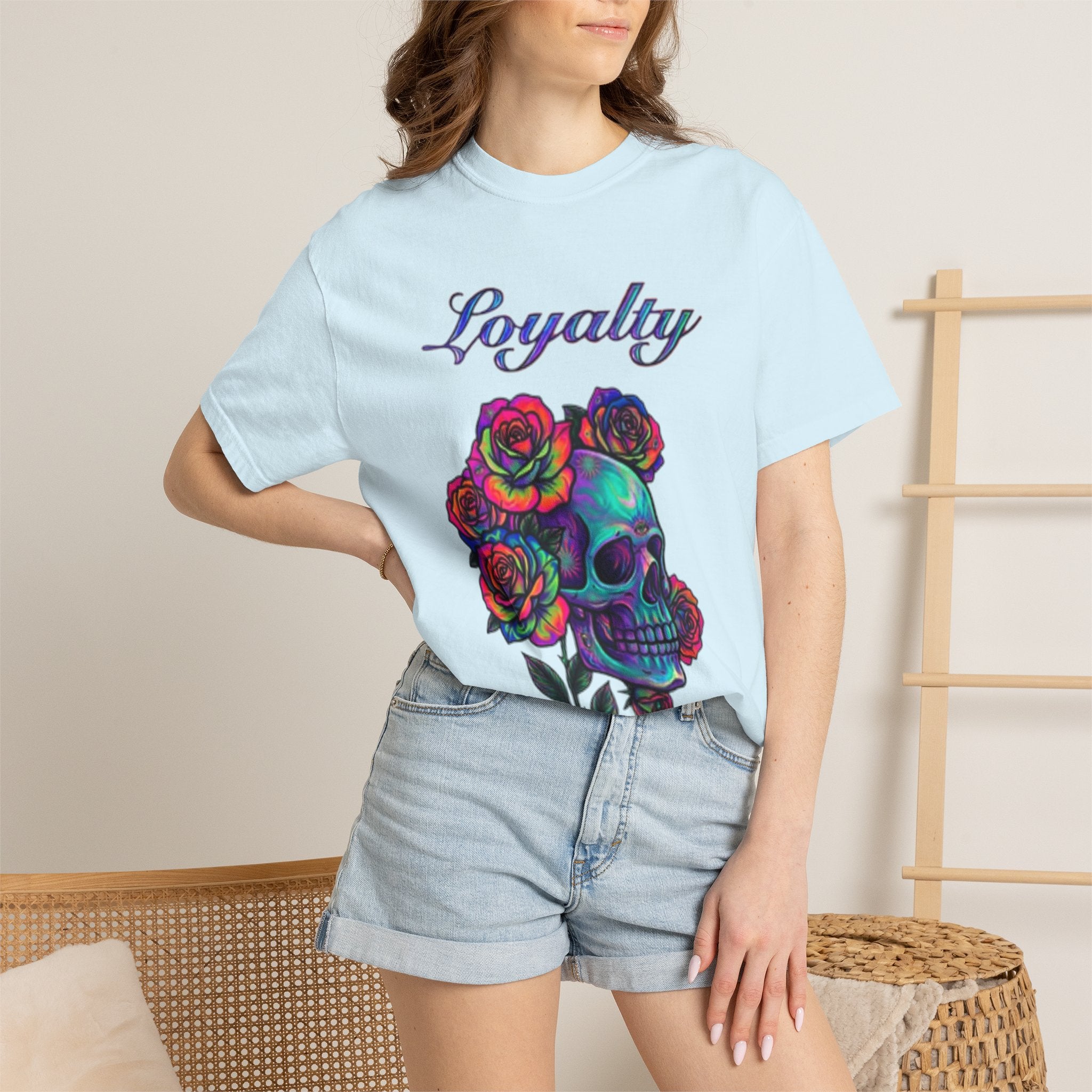 Loyalty Skull T-Shirt — Back Dagger Graphic
