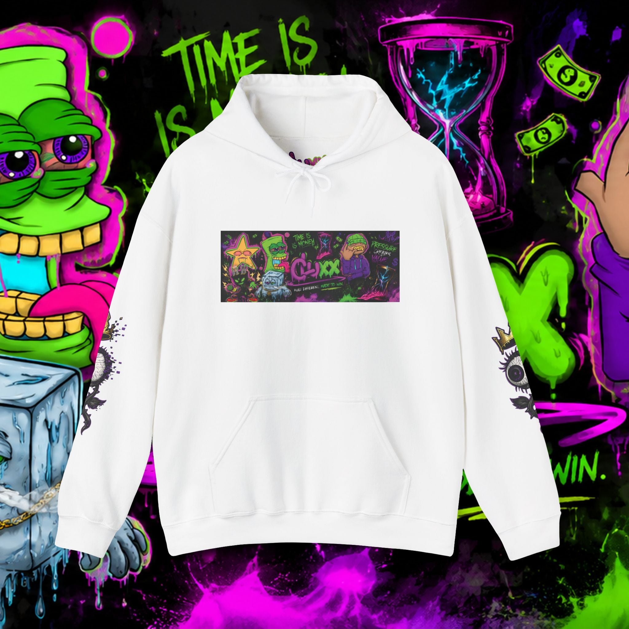 CL LUXX See Beyond The Glitch Graphic Streetwear Hoodie
