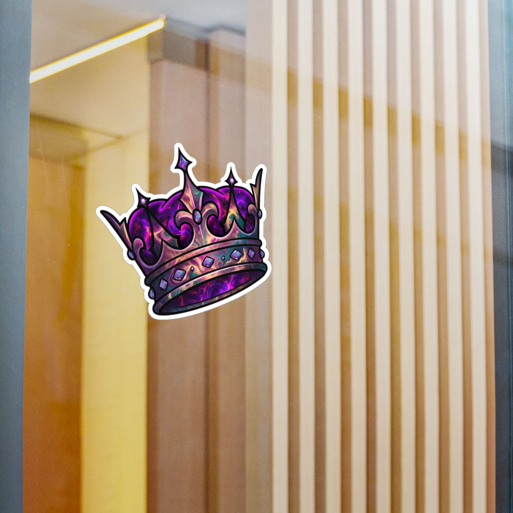 Galaxy Crown Kiss-Cut Vinyl Sticker