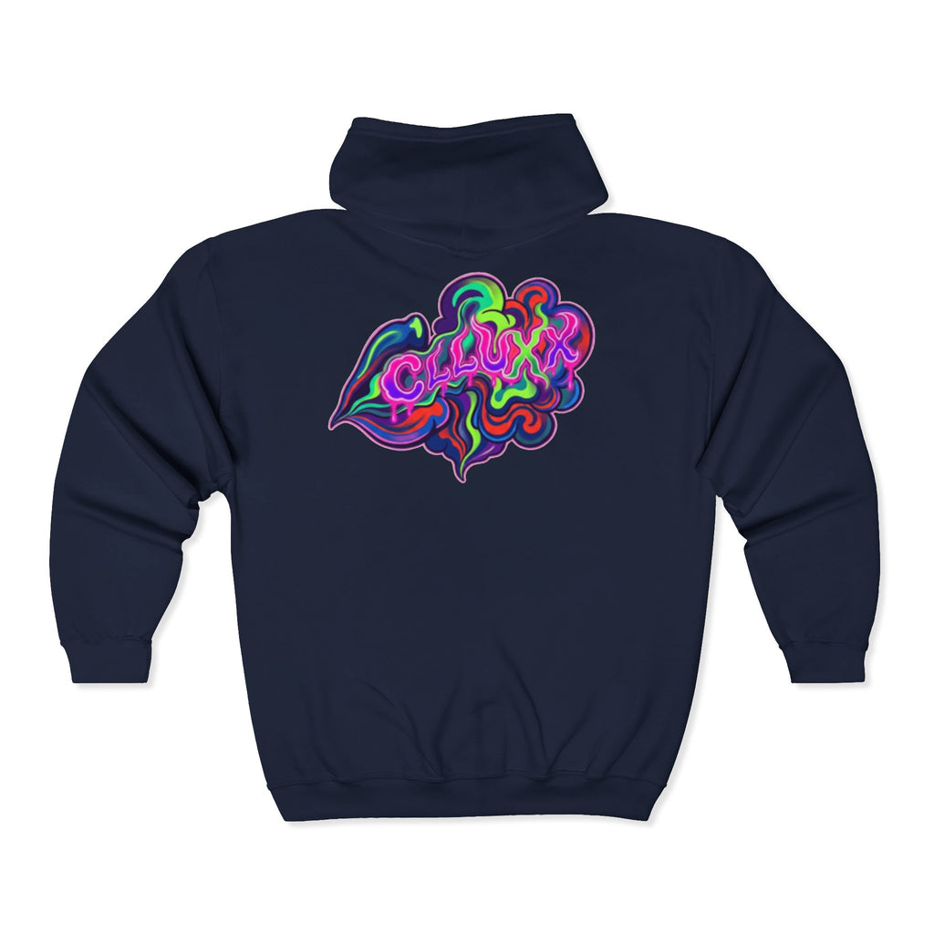 Split Heart Zip Hoodie – CL LUXX Graphic Streetwear