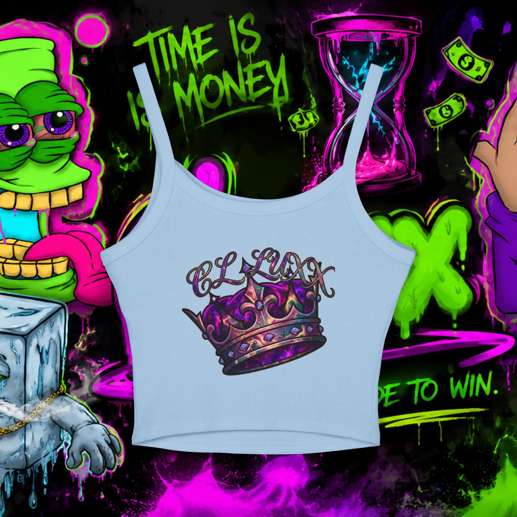 Loyalty Skull Crop Tank — Women’s Spaghetti Strap Graphic