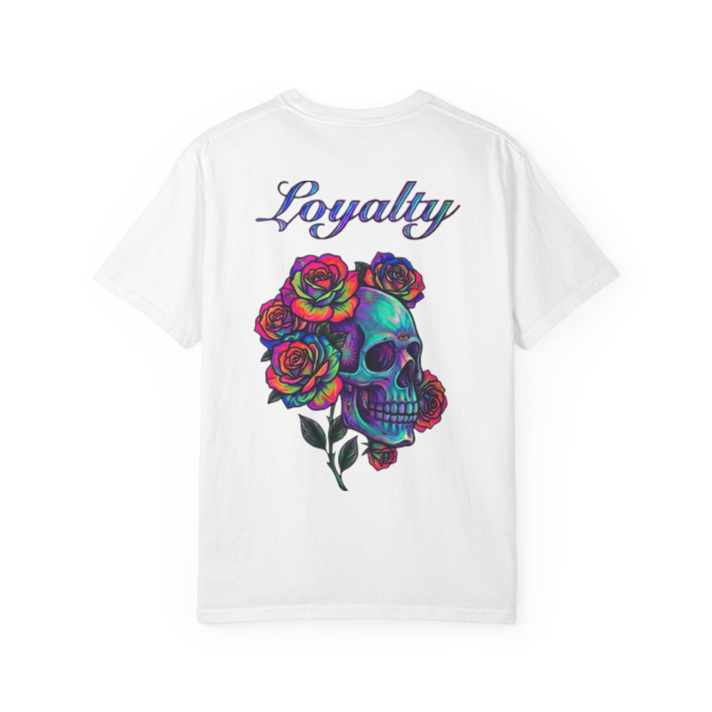 Mystic Lantern & Loyalty Skull Tee | Heavyweight Garment-Dyed Graphic T-Shirt