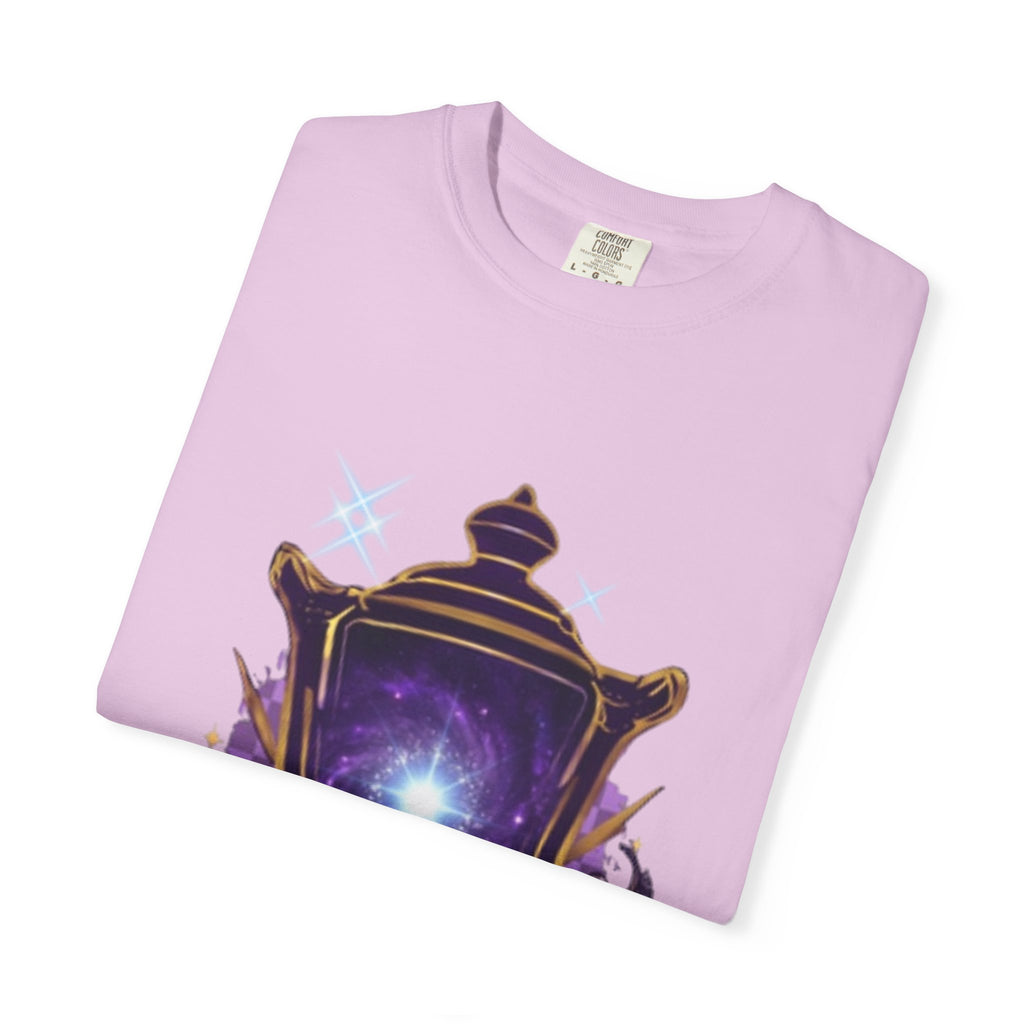 Mystic Lantern & Loyalty Skull Tee | Heavyweight Garment-Dyed Graphic T-Shirt
