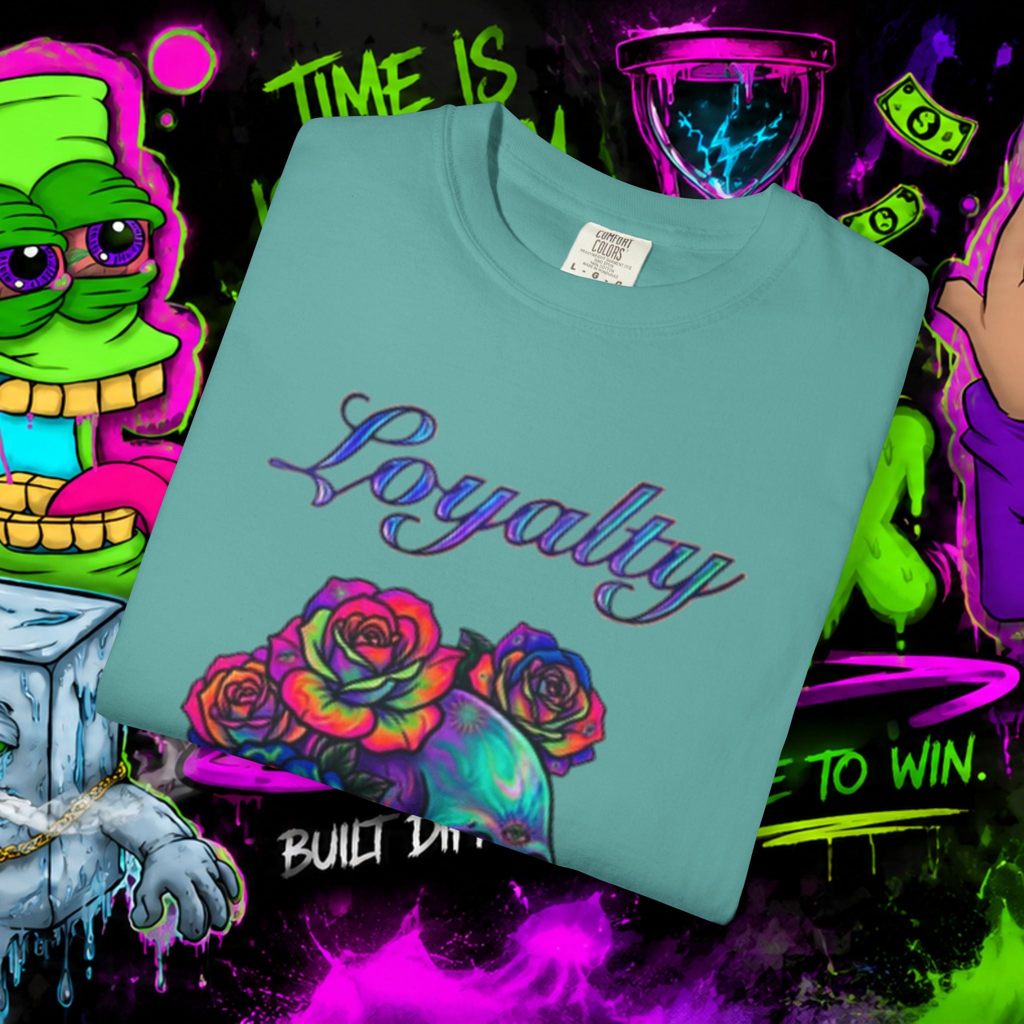Loyalty Skull T-Shirt — Back Dagger Graphic