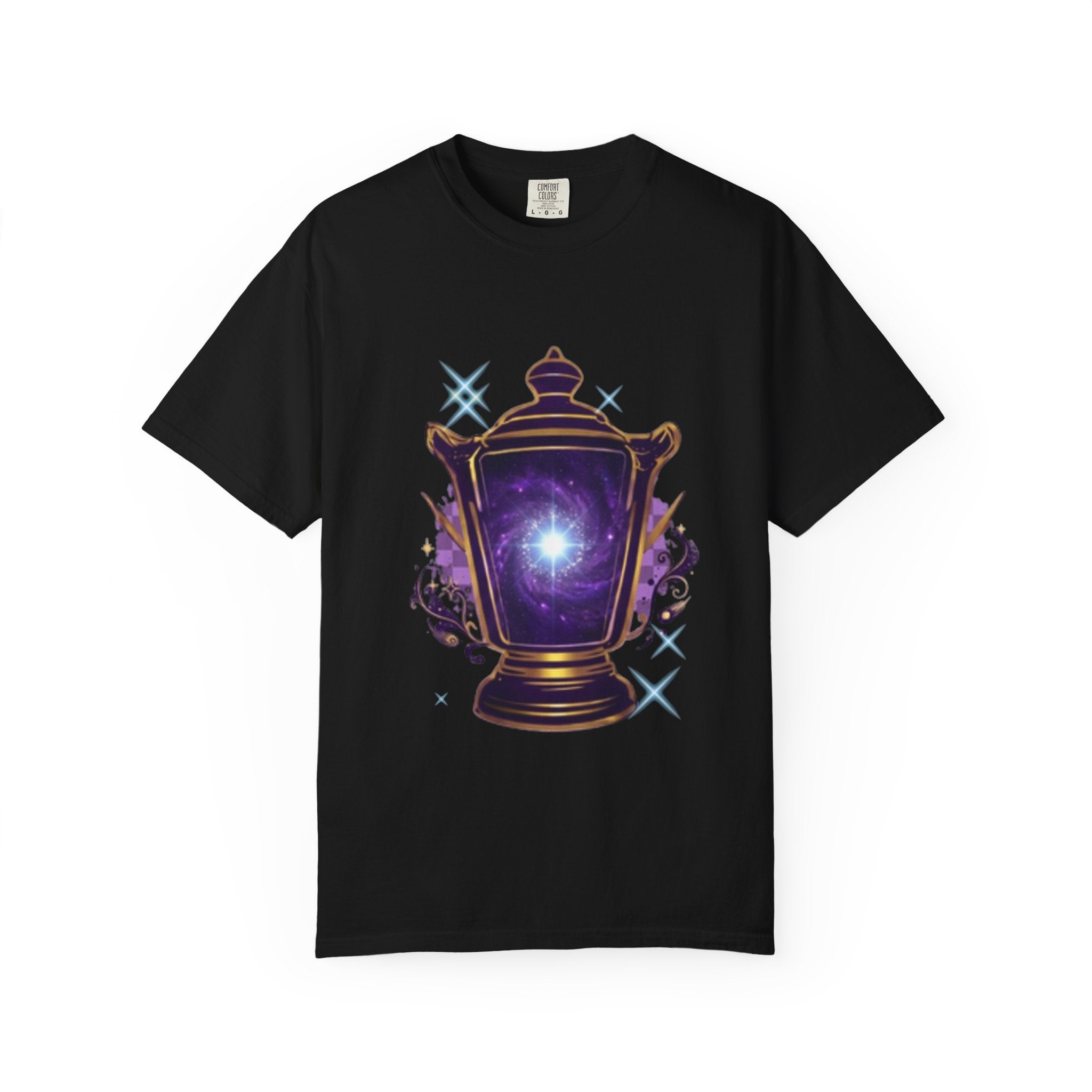 Mystic Lantern & Loyalty Skull Tee | Heavyweight Garment-Dyed Graphic T-Shirt