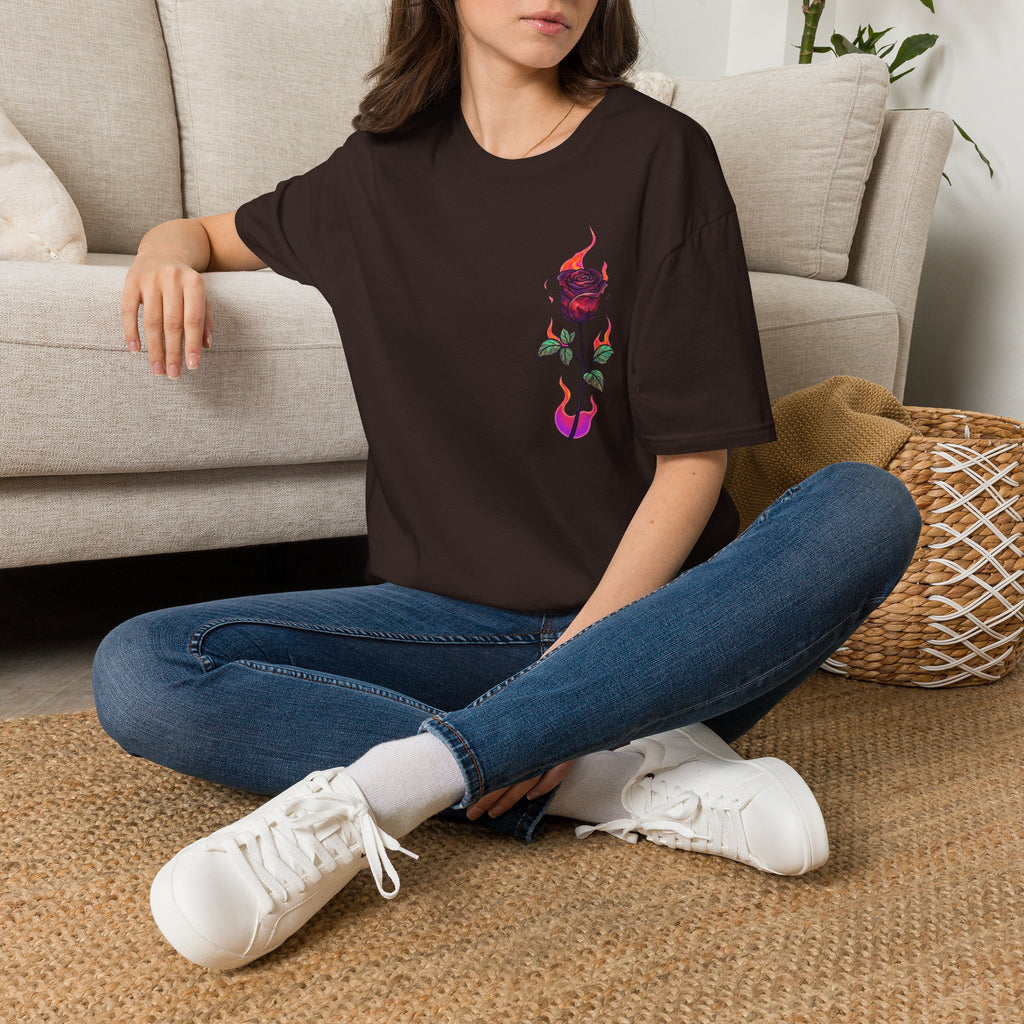 No Evil Graphic Tee – Burning Rose Streetwear T-Shirt