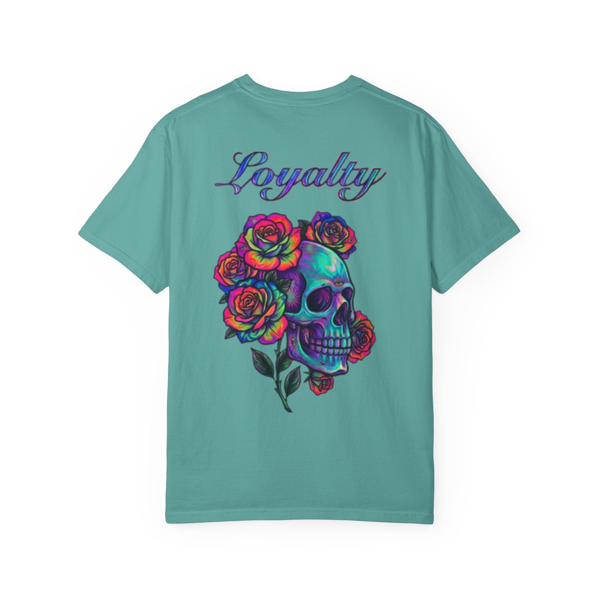 Mystic Lantern & Loyalty Skull Tee | Heavyweight Garment-Dyed Graphic T-Shirt