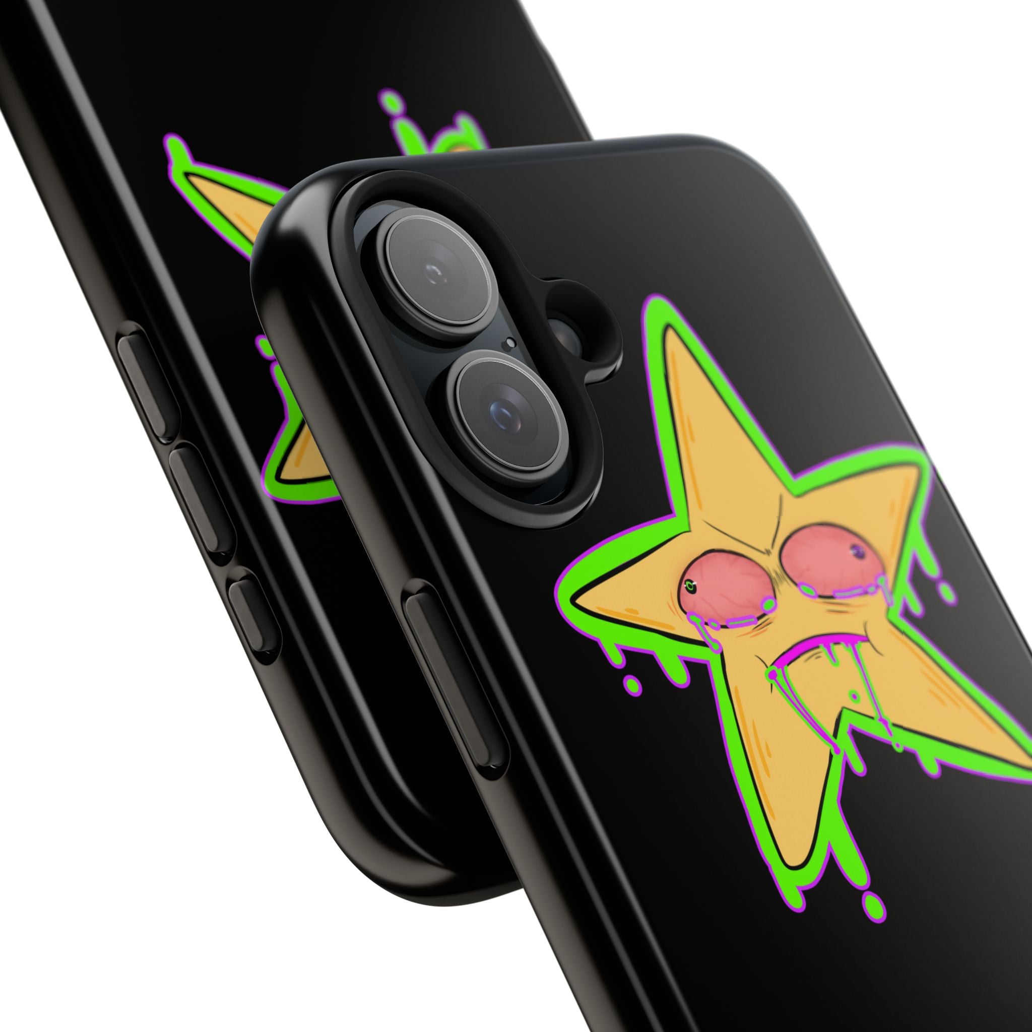 Benny The Star & CLUXX Phone Case,  Black Graphic Phone Case.