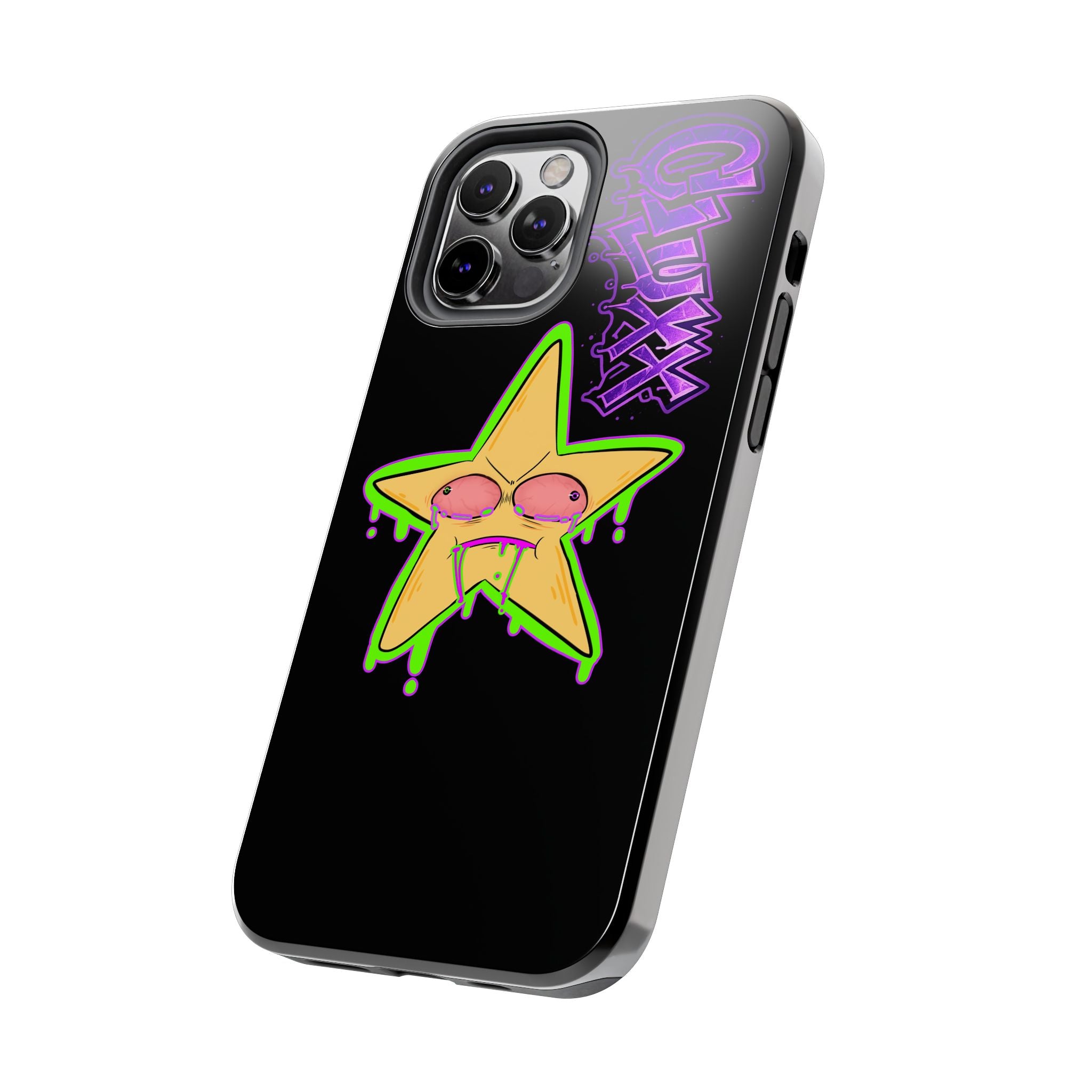 Benny The Star & CLUXX Phone Case,  Black Graphic Phone Case.