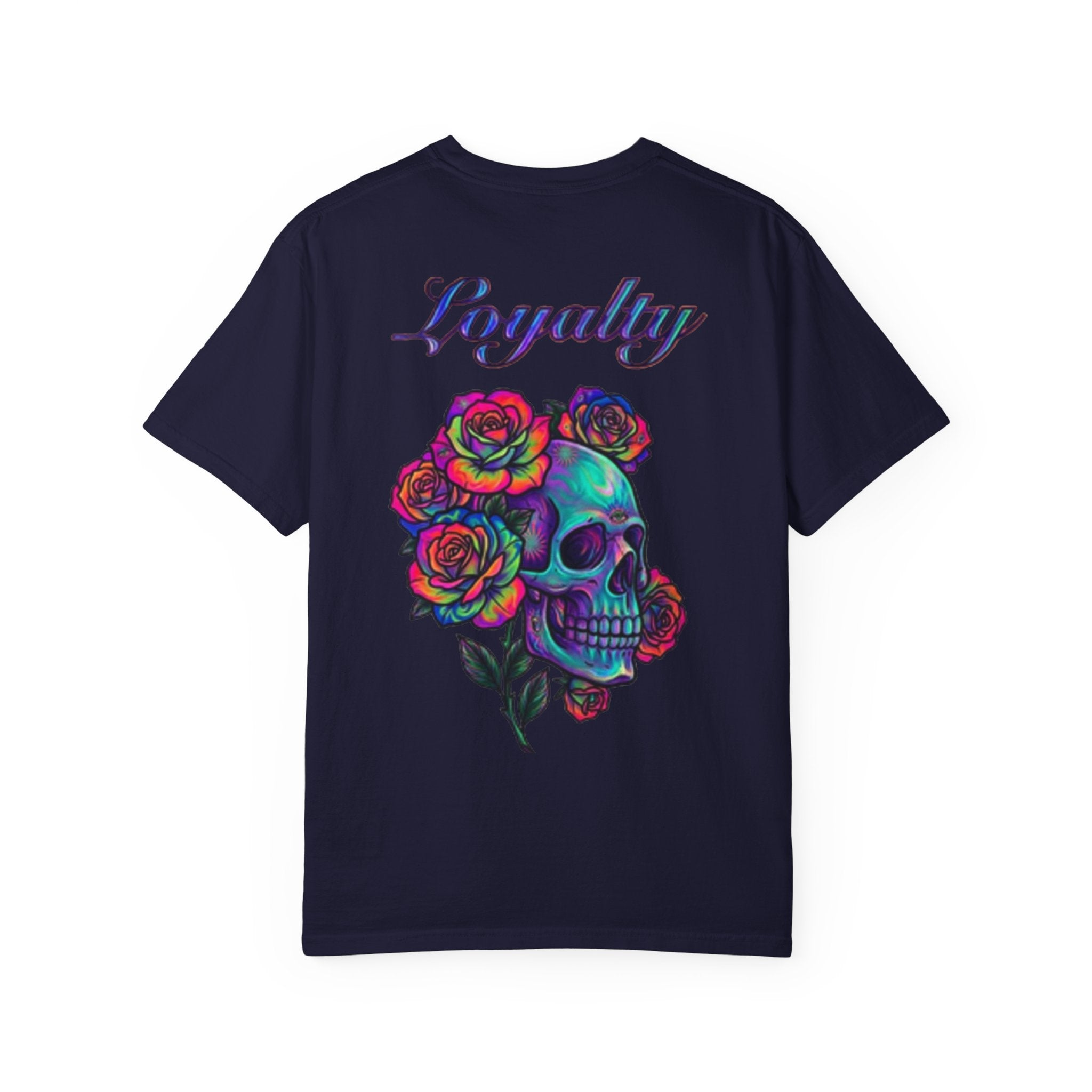 Mystic Lantern & Loyalty Skull Tee | Heavyweight Garment-Dyed Graphic T-Shirt