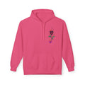 No Evil Hoodie – Burning Rose Streetwear Pullover | See No Evil Hear No Evil Speak No Evil | Graphic Fleece Hoodie