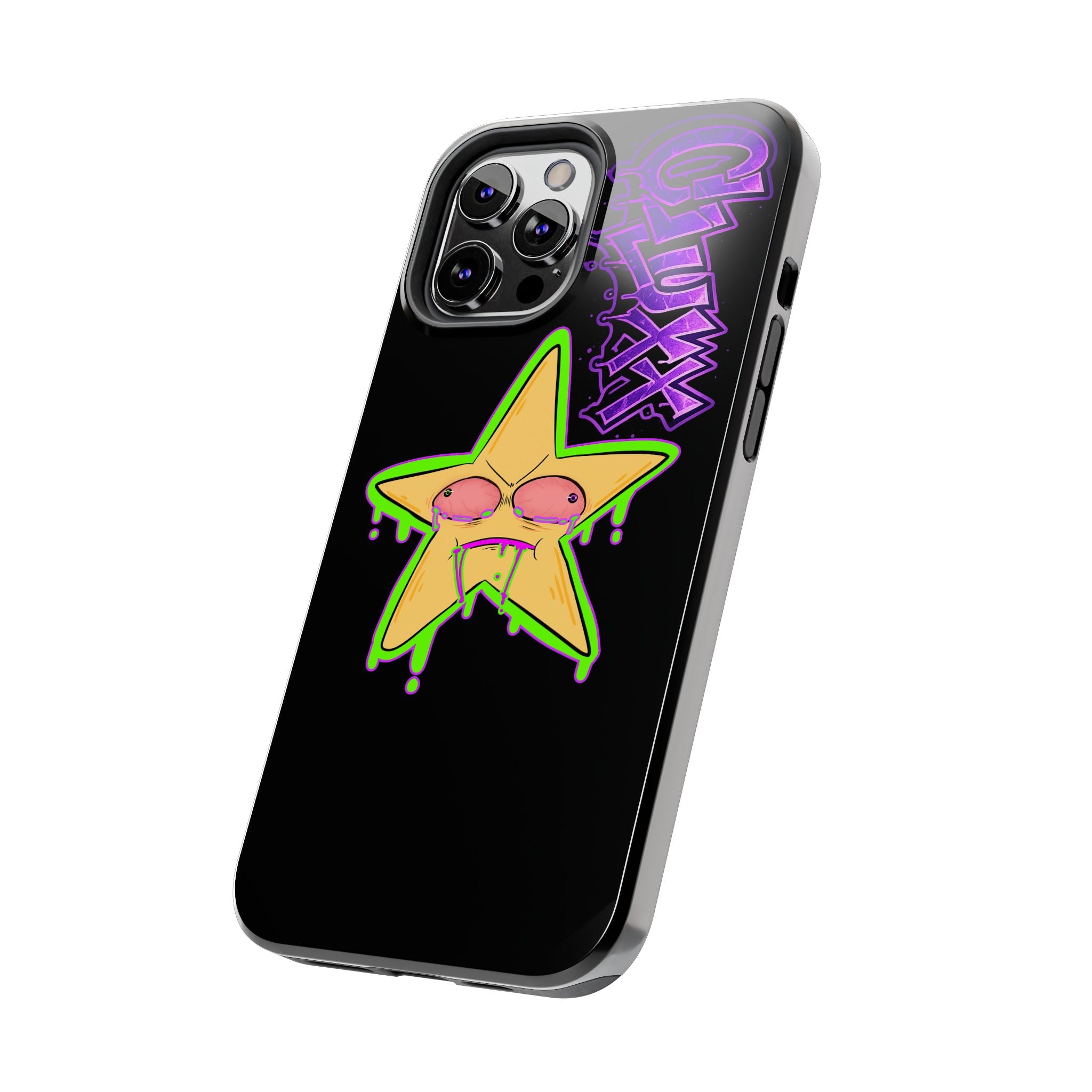 Benny The Star & CLUXX Phone Case,  Black Graphic Phone Case.