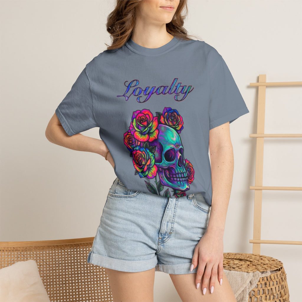 Loyalty Skull T-Shirt — Back Dagger Graphic