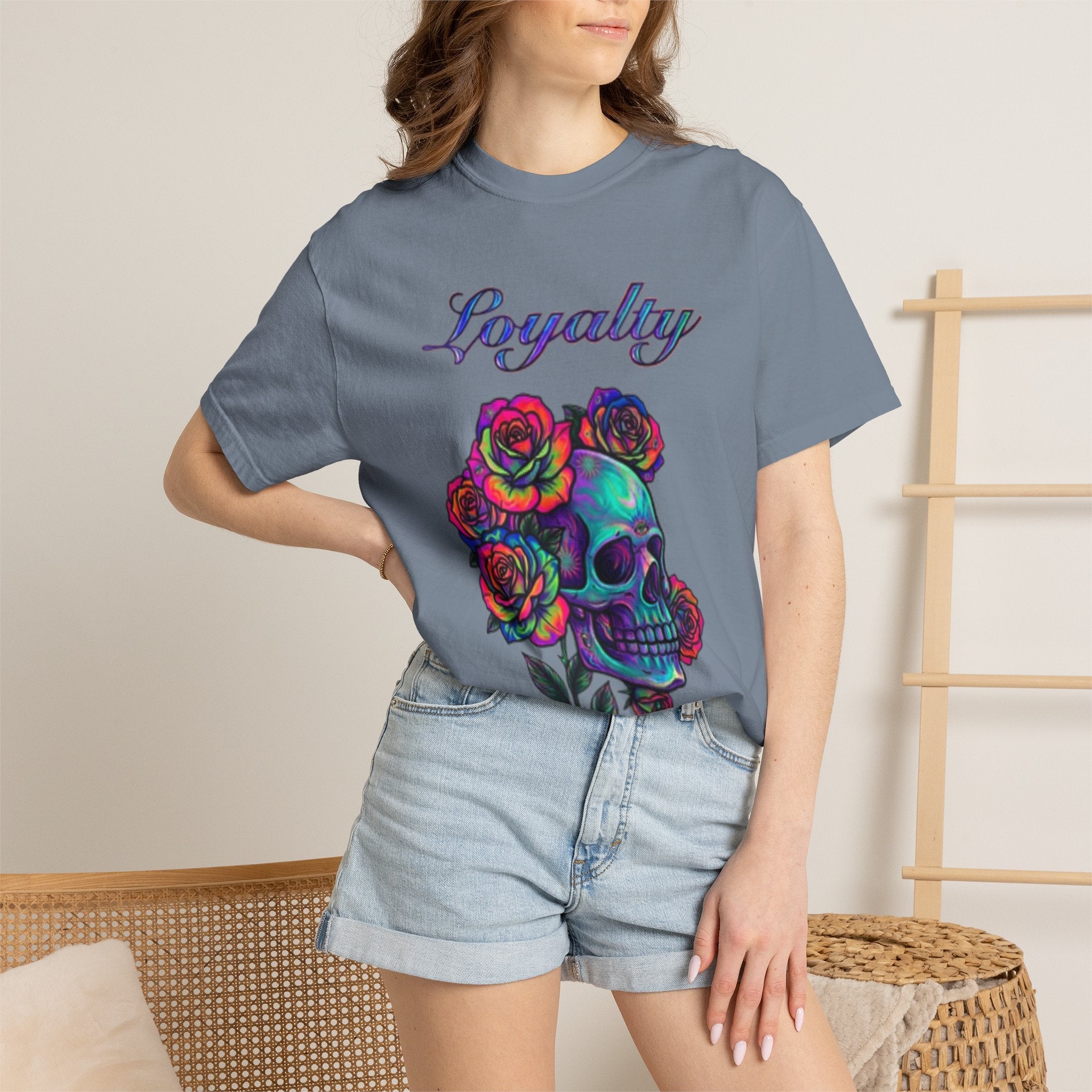 Loyalty Skull T-Shirt — Back Dagger Graphic