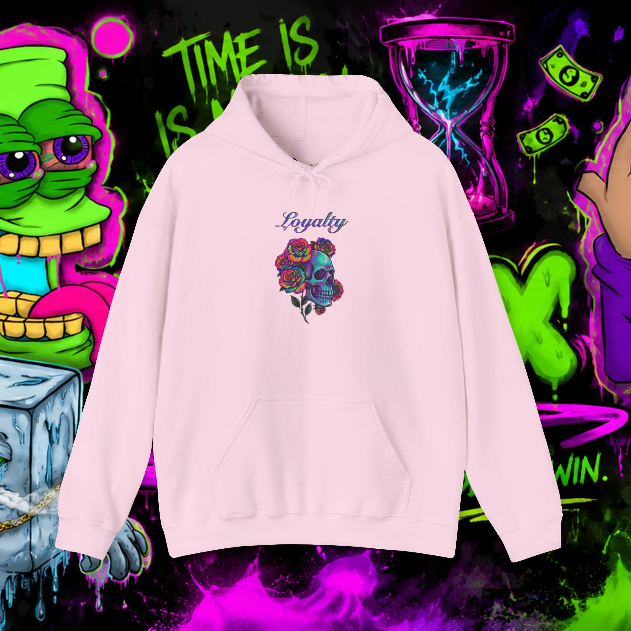 Loyalty Skull Hoodie — CL LUXX Shooting Star Back Graphic