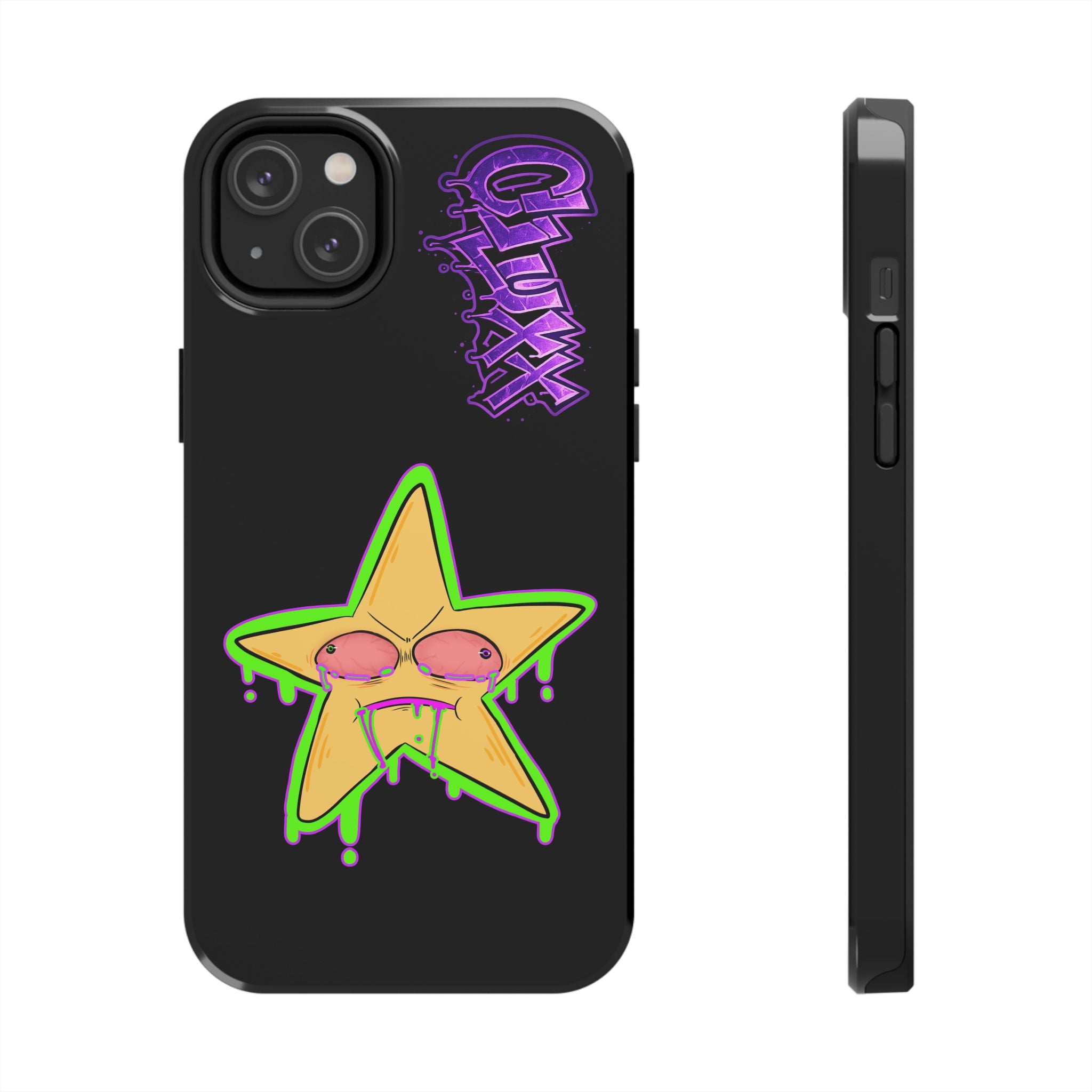 Benny The Star & CLUXX Phone Case,  Black Graphic Phone Case.