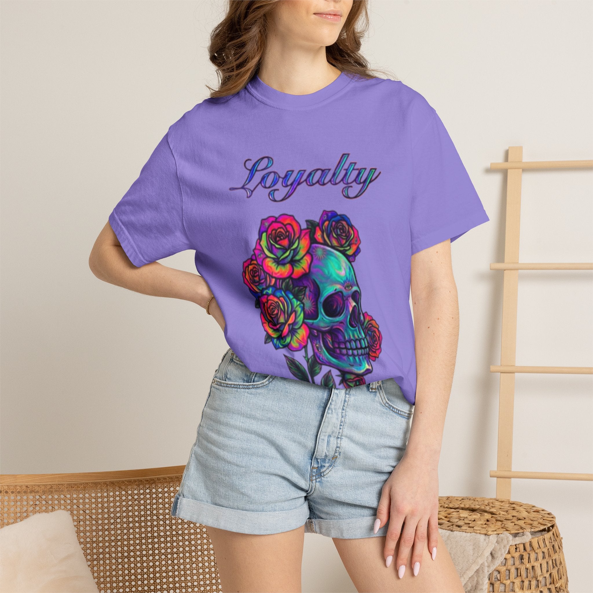 Loyalty Skull T-Shirt — Back Dagger Graphic